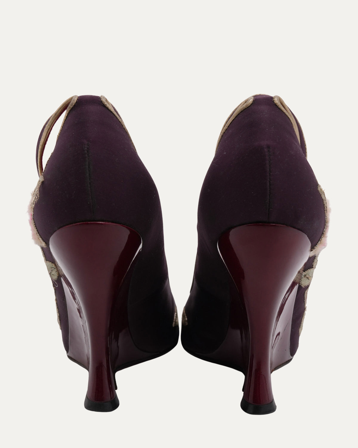 Tom Ford Era FW 2004 Embroidered Chinoiserie Heels