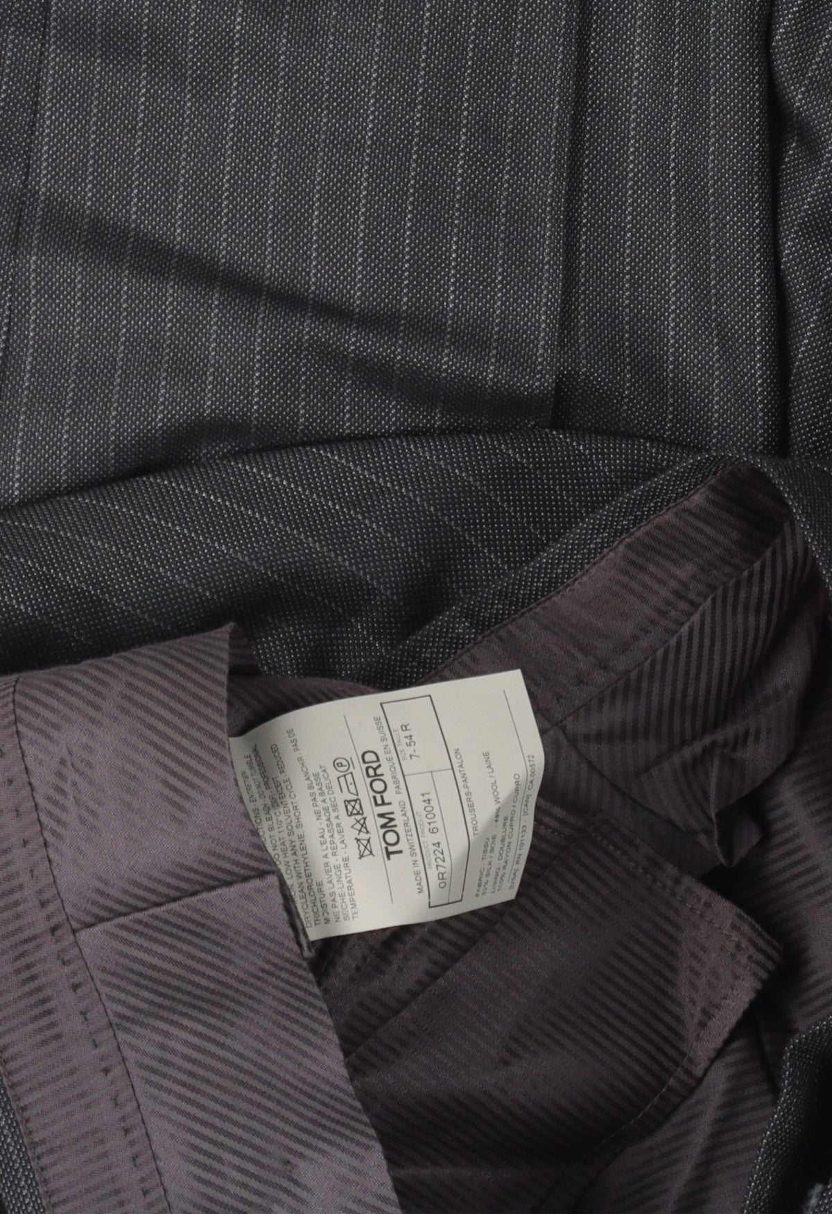Pinstripe Silk-Wool Blend Trousers
