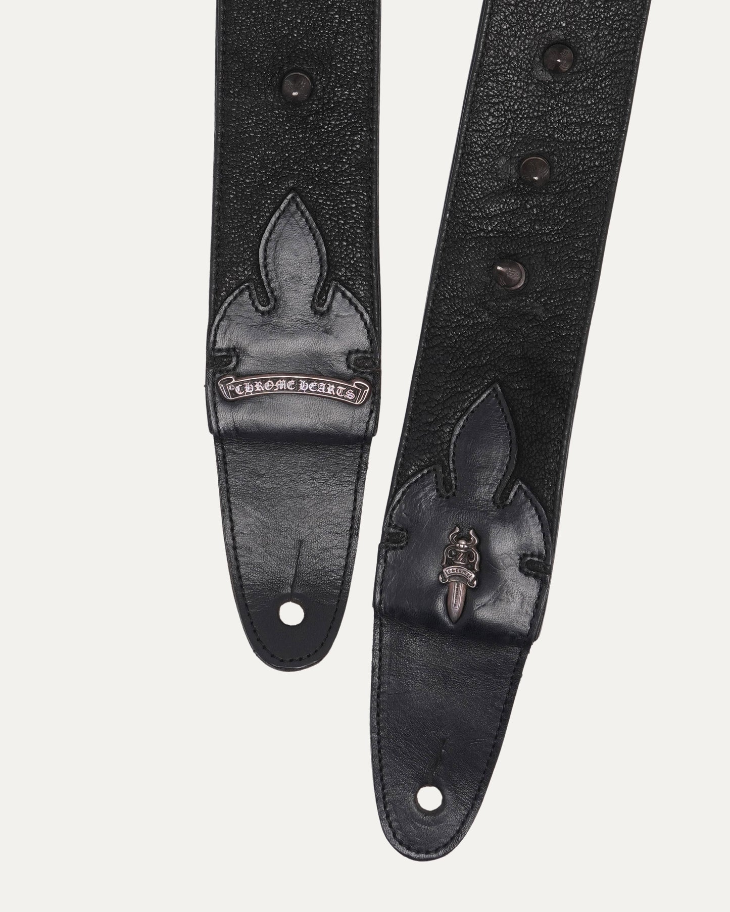 Leather Spike Guitar Strap