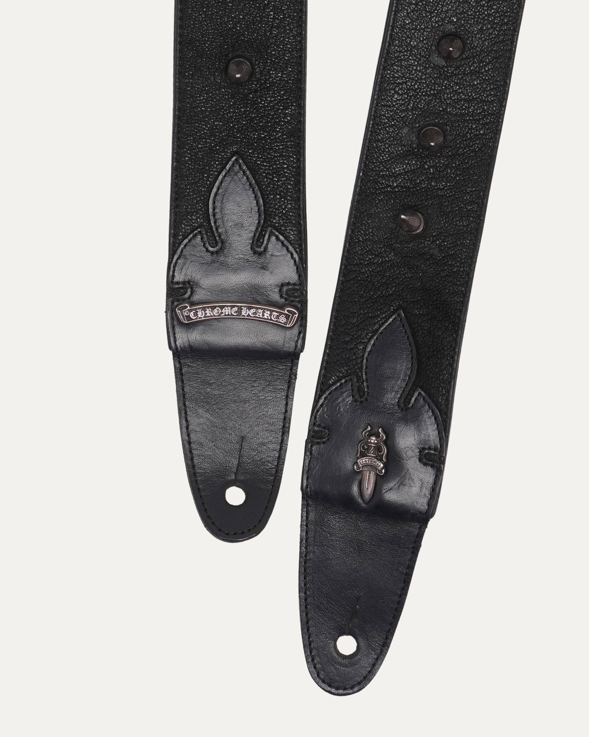 Leather Spike Guitar Strap