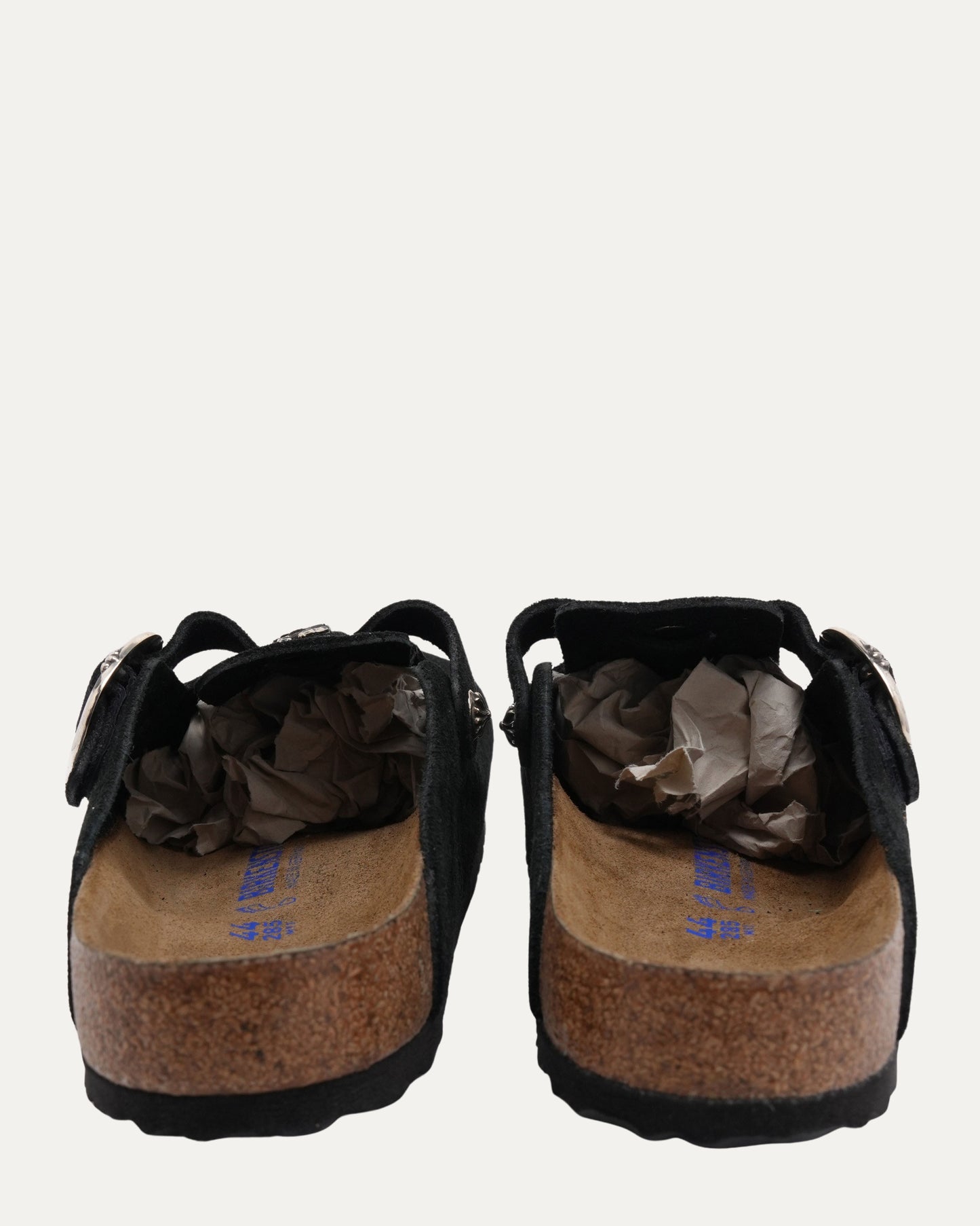 Dagger Embellished Birkenstock Boston Suede Mule