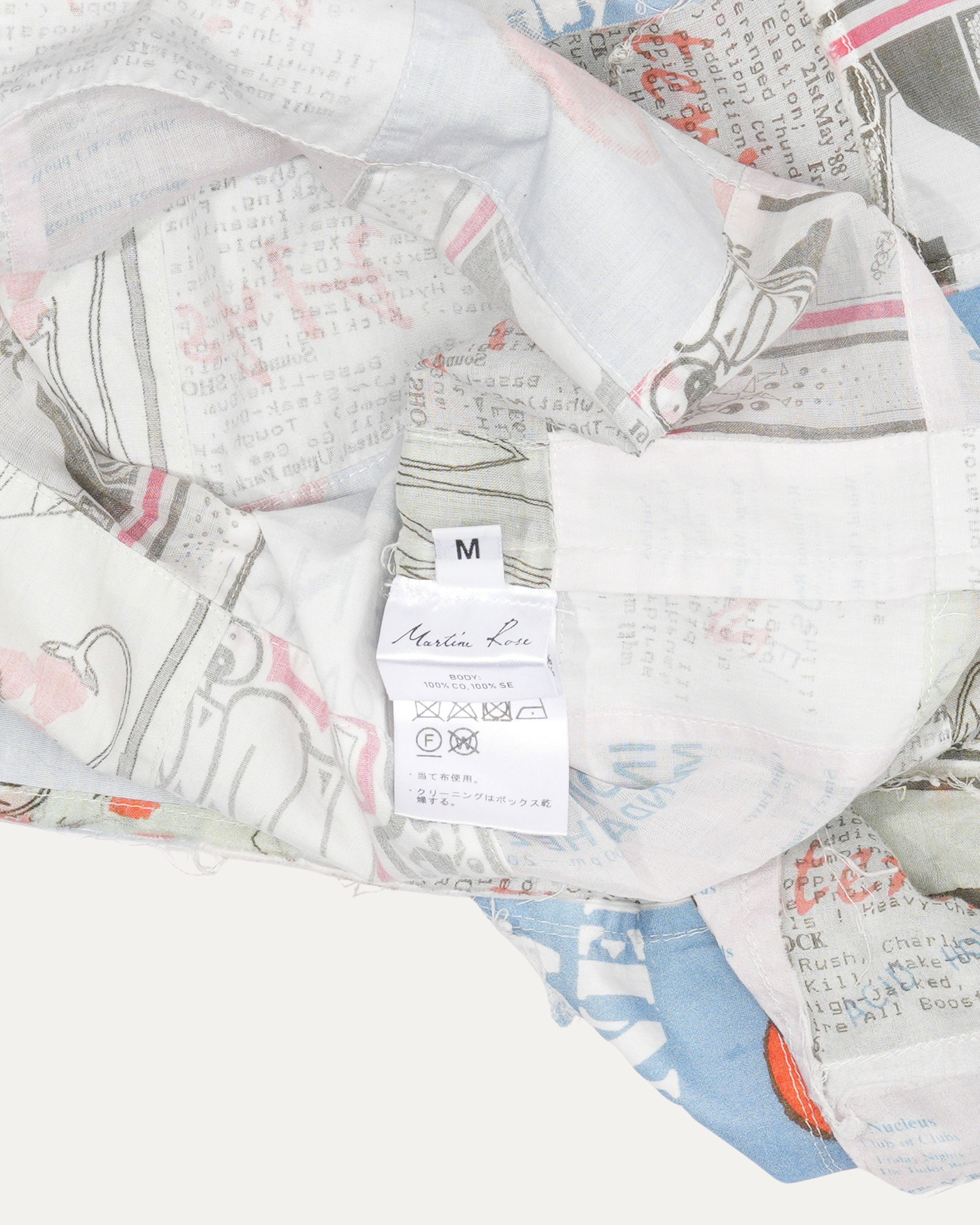 Newspaper Patchwork Shirt