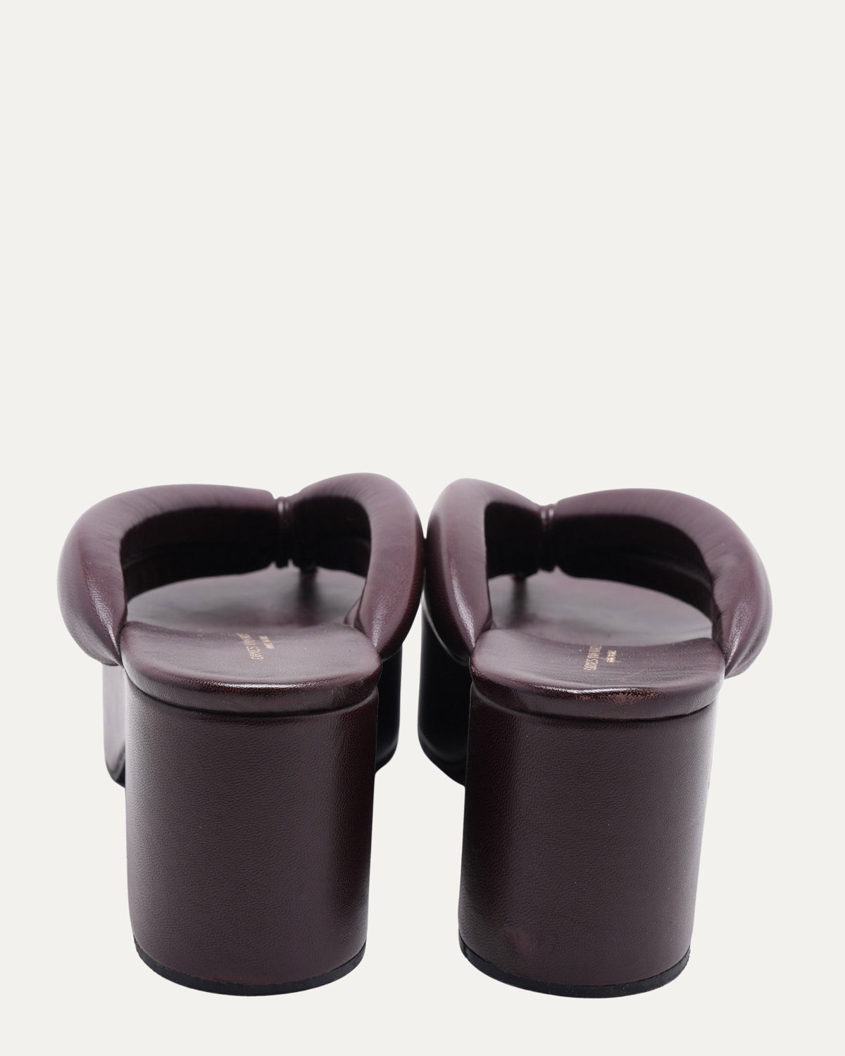 Leather Platform Thong Sandals