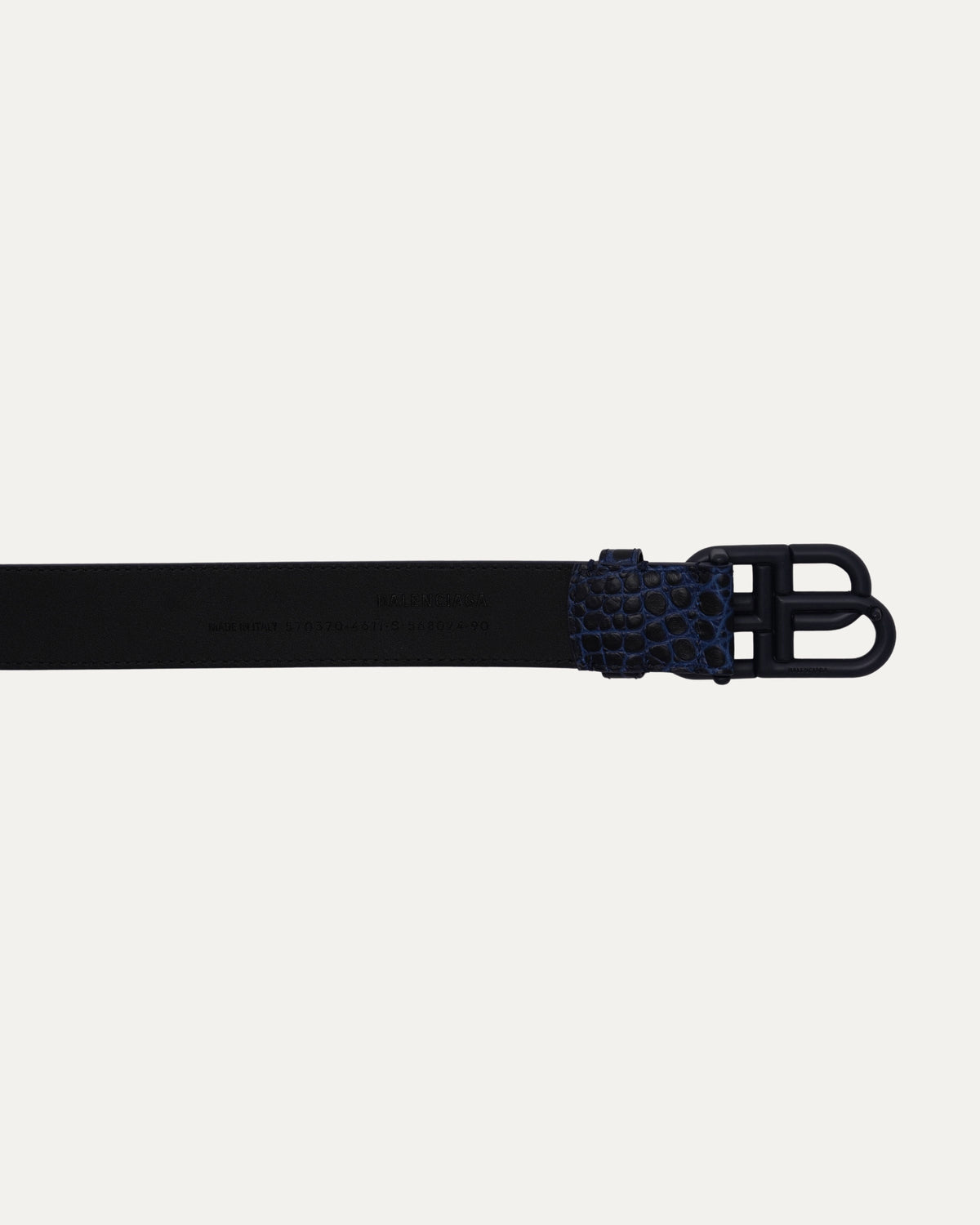 Crocodile Embossed Double B Belt