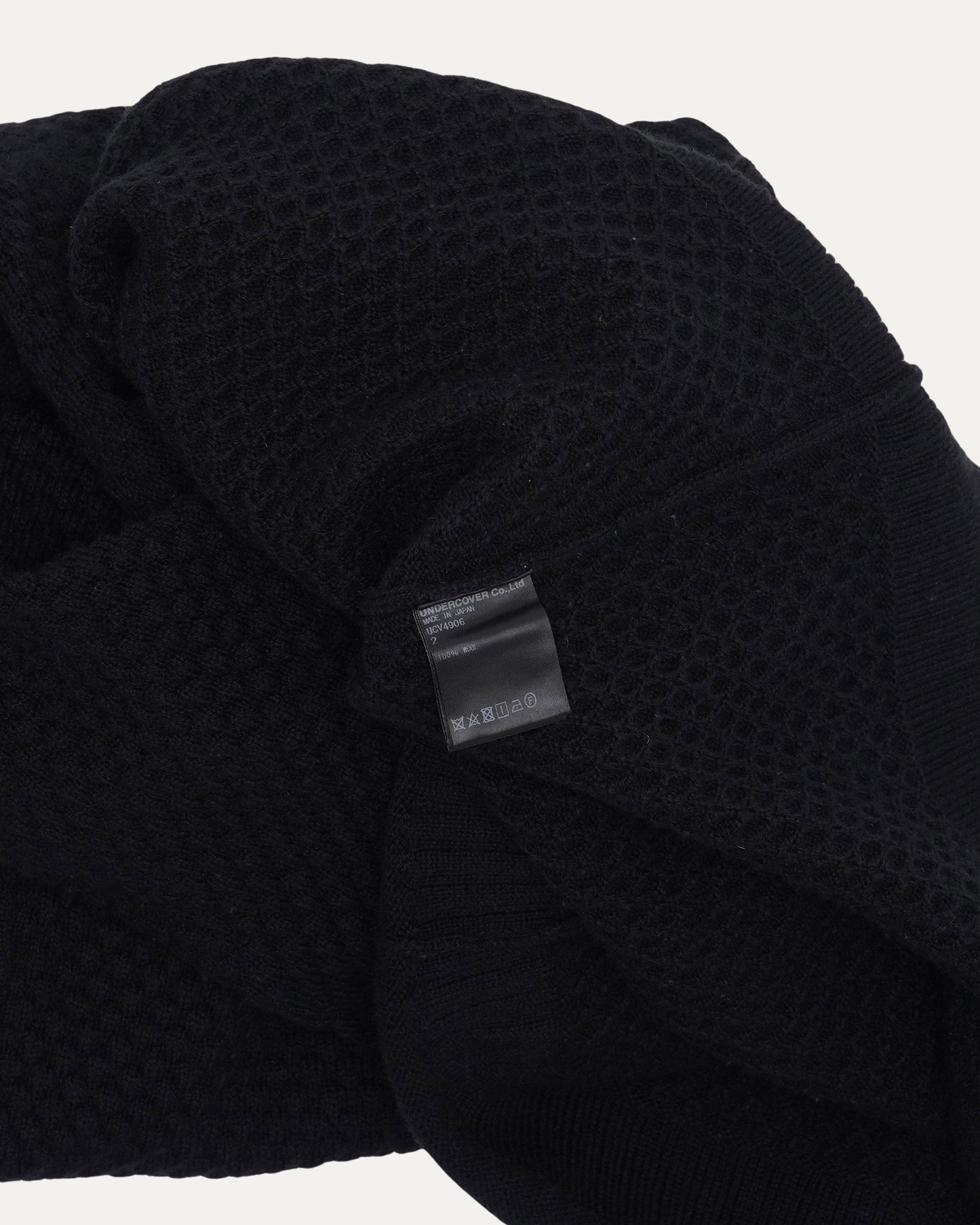 Waffle Knit Mock Neck Sweater