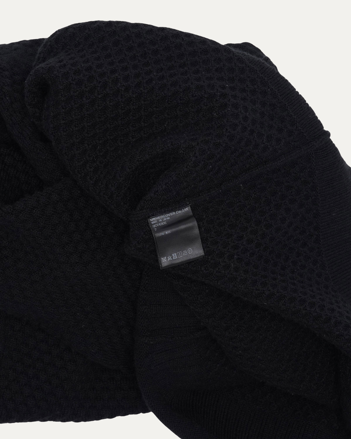 Waffle Knit Mock Neck Sweater