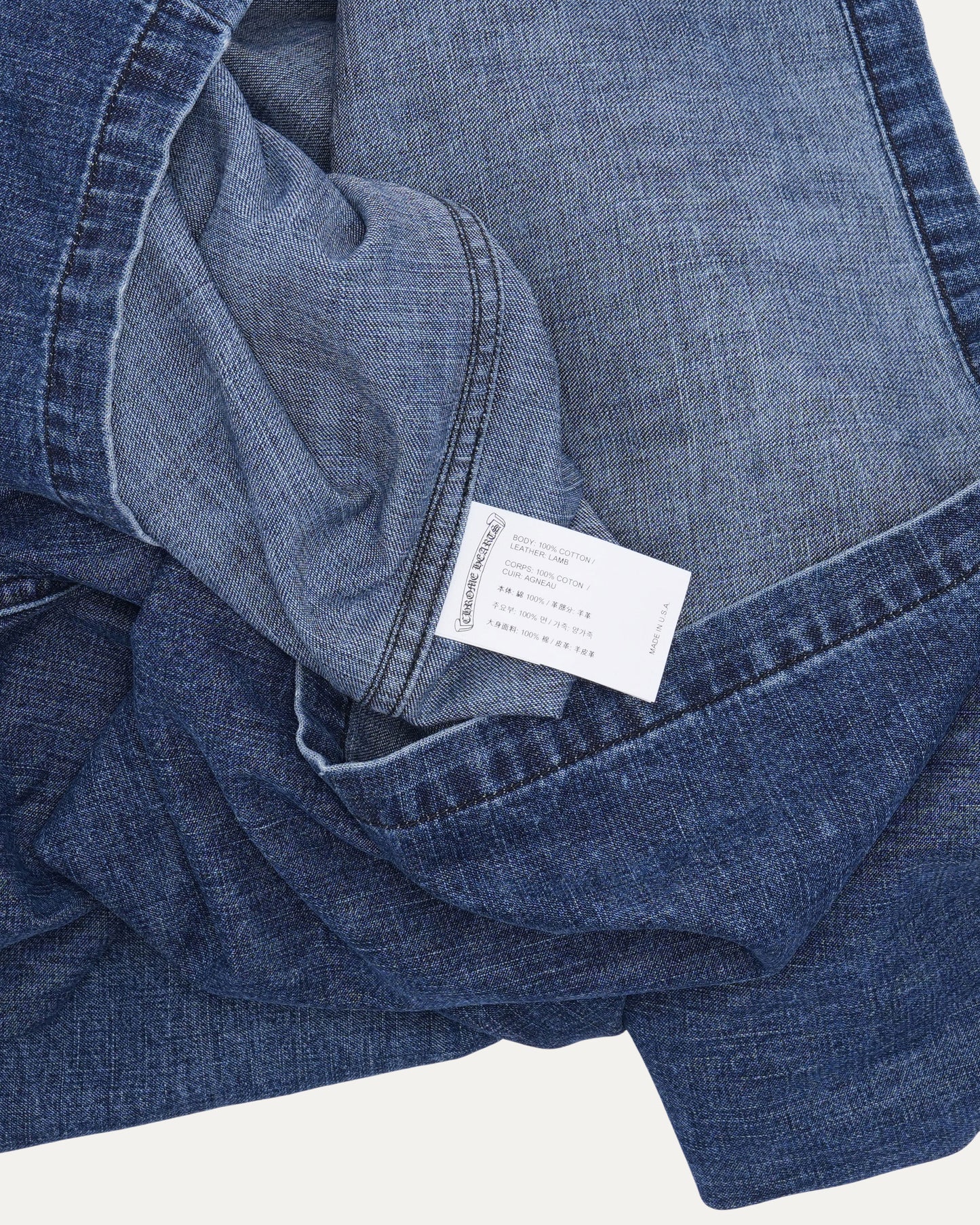 Cross Patch Denim Work Dog Shirt