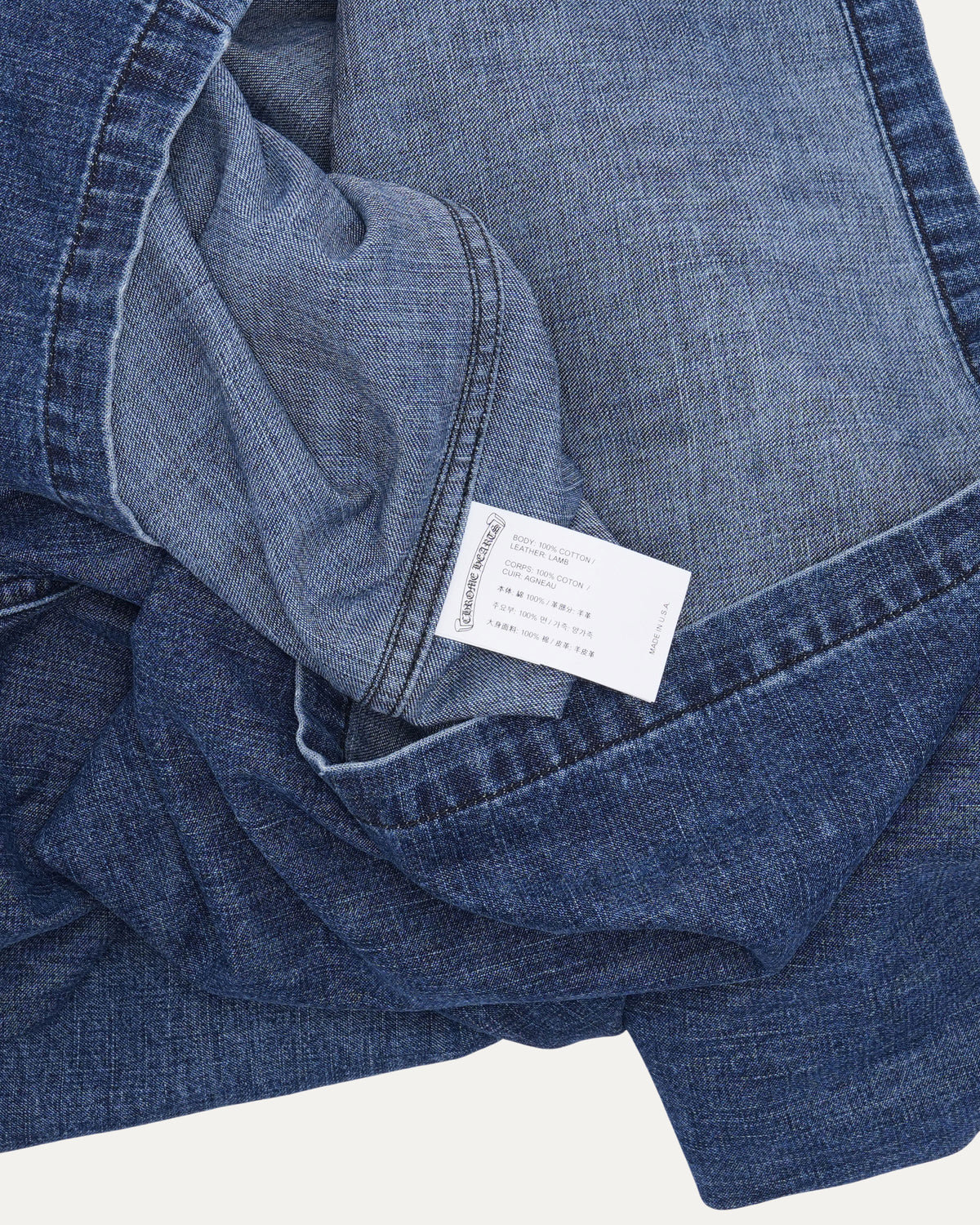 Cross Patch Denim Work Dog Shirt