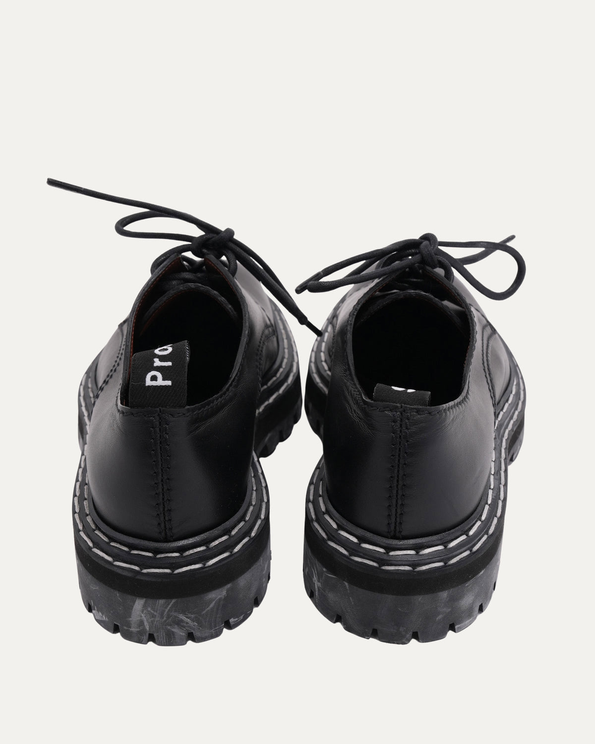 Contrast Stitch Lug Sole Oxfords