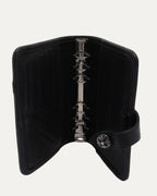 Cross Patch Leather Binder