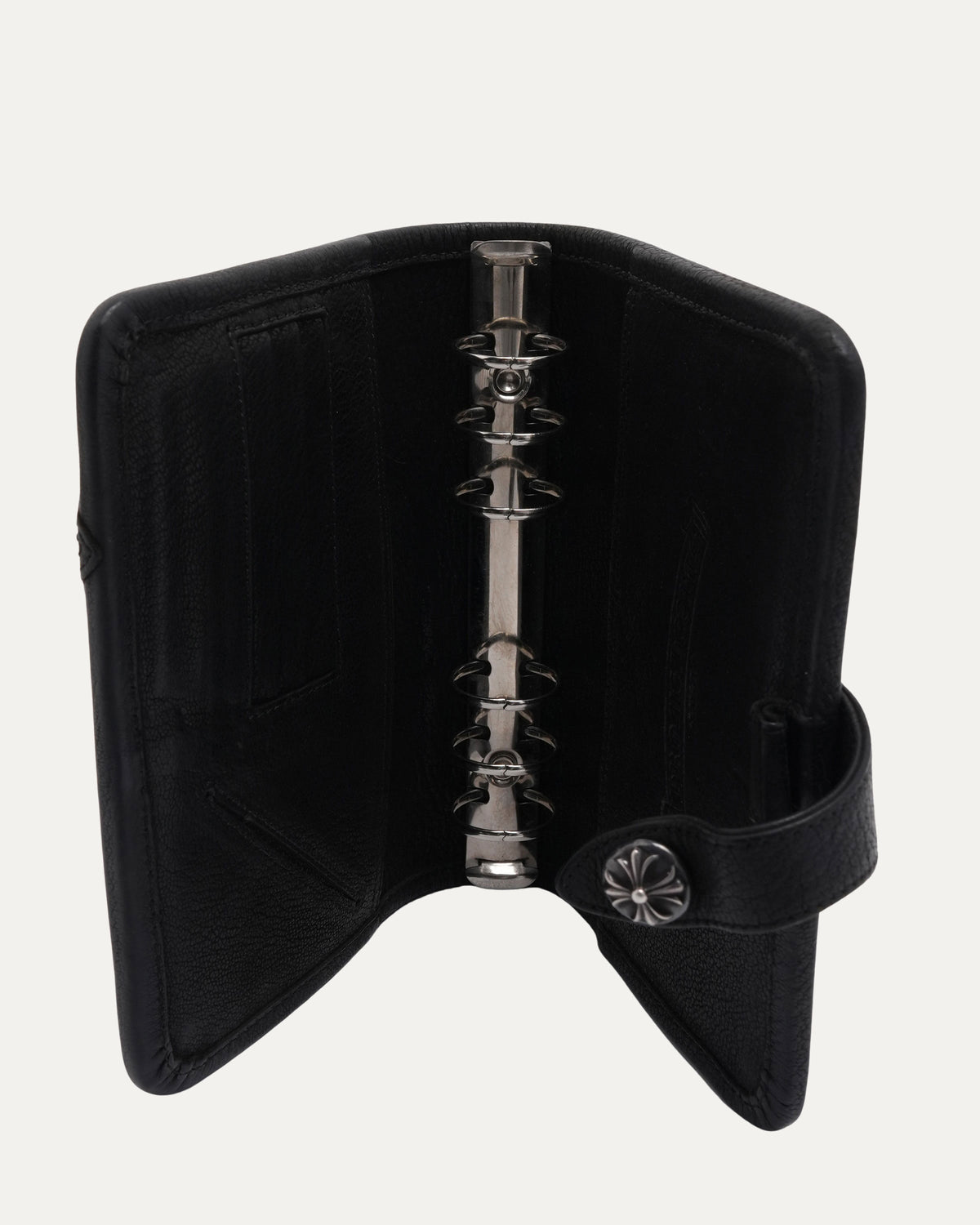 Cross Patch Leather Binder