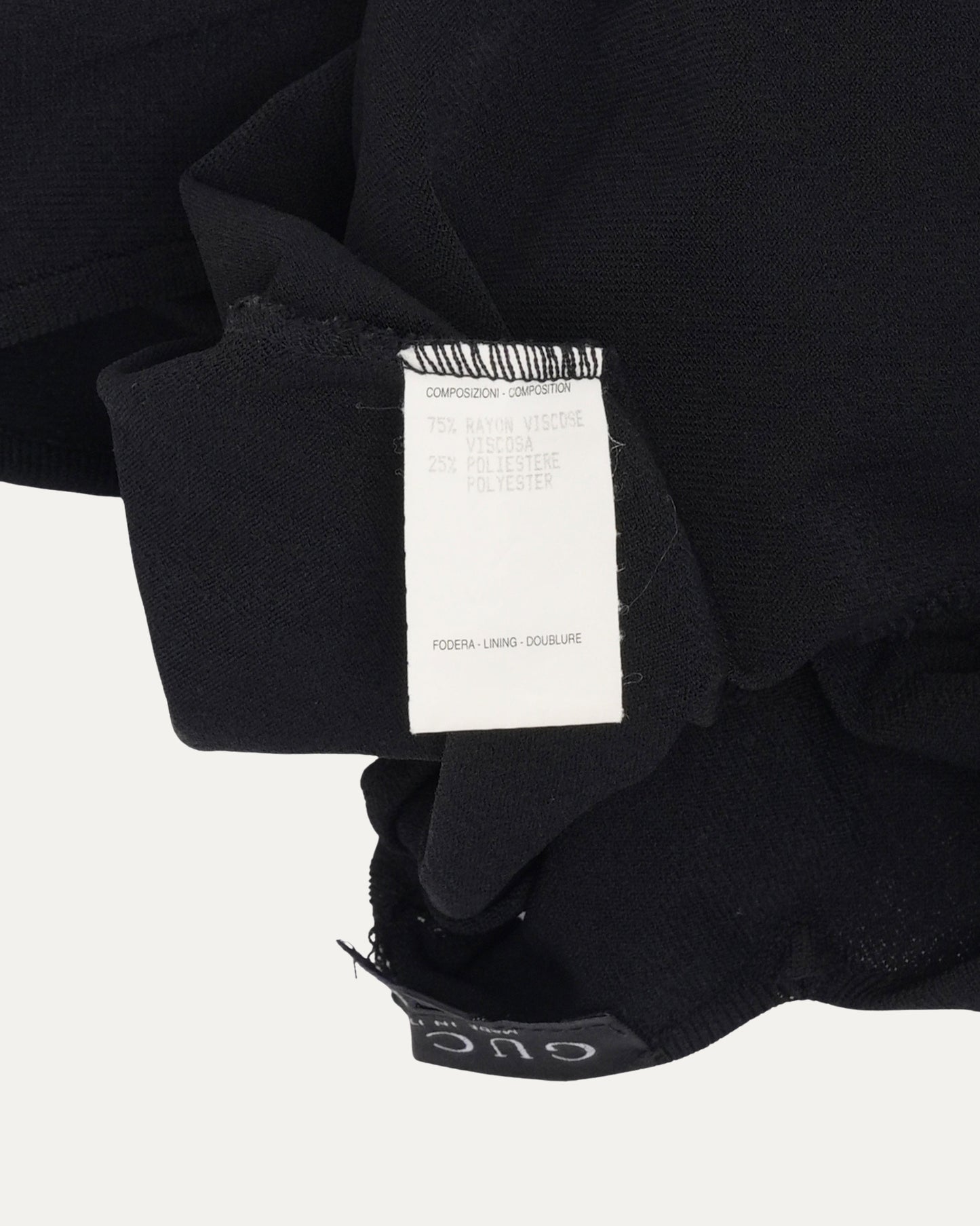 SS 1998 Leather Strap "G" Buckle Long Sleeve Top