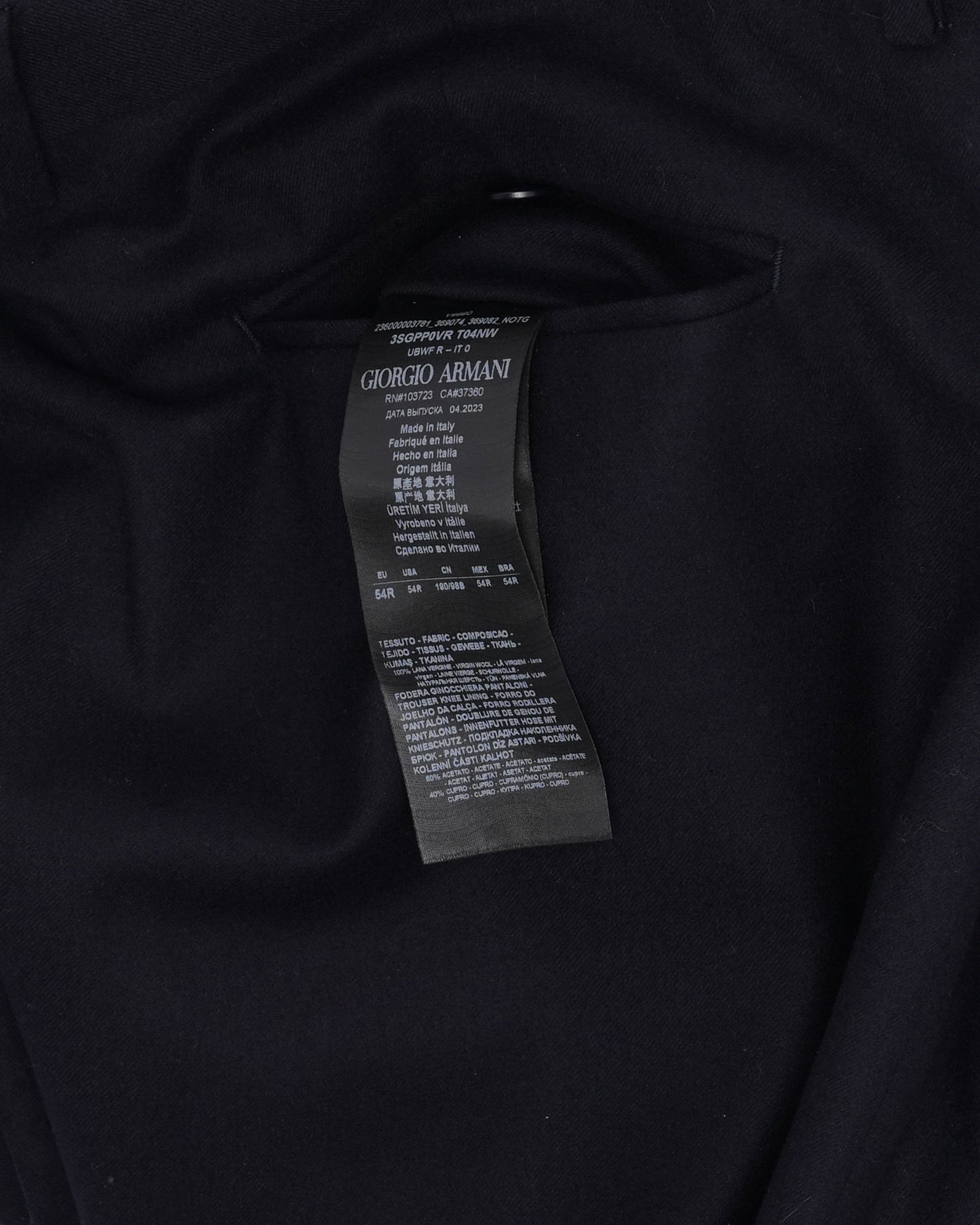 Pleated Wool Trousers