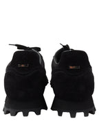 Suede & Mesh Trainer Sneakers