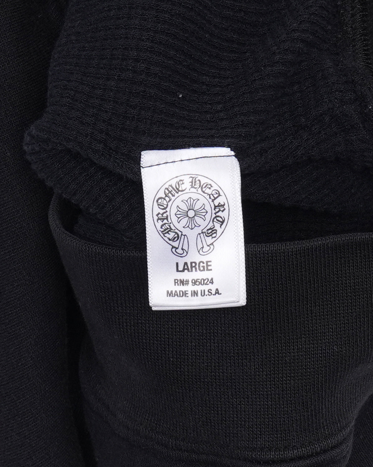 Vintage Scroll Logo Thermal Zip-Up Hoodie