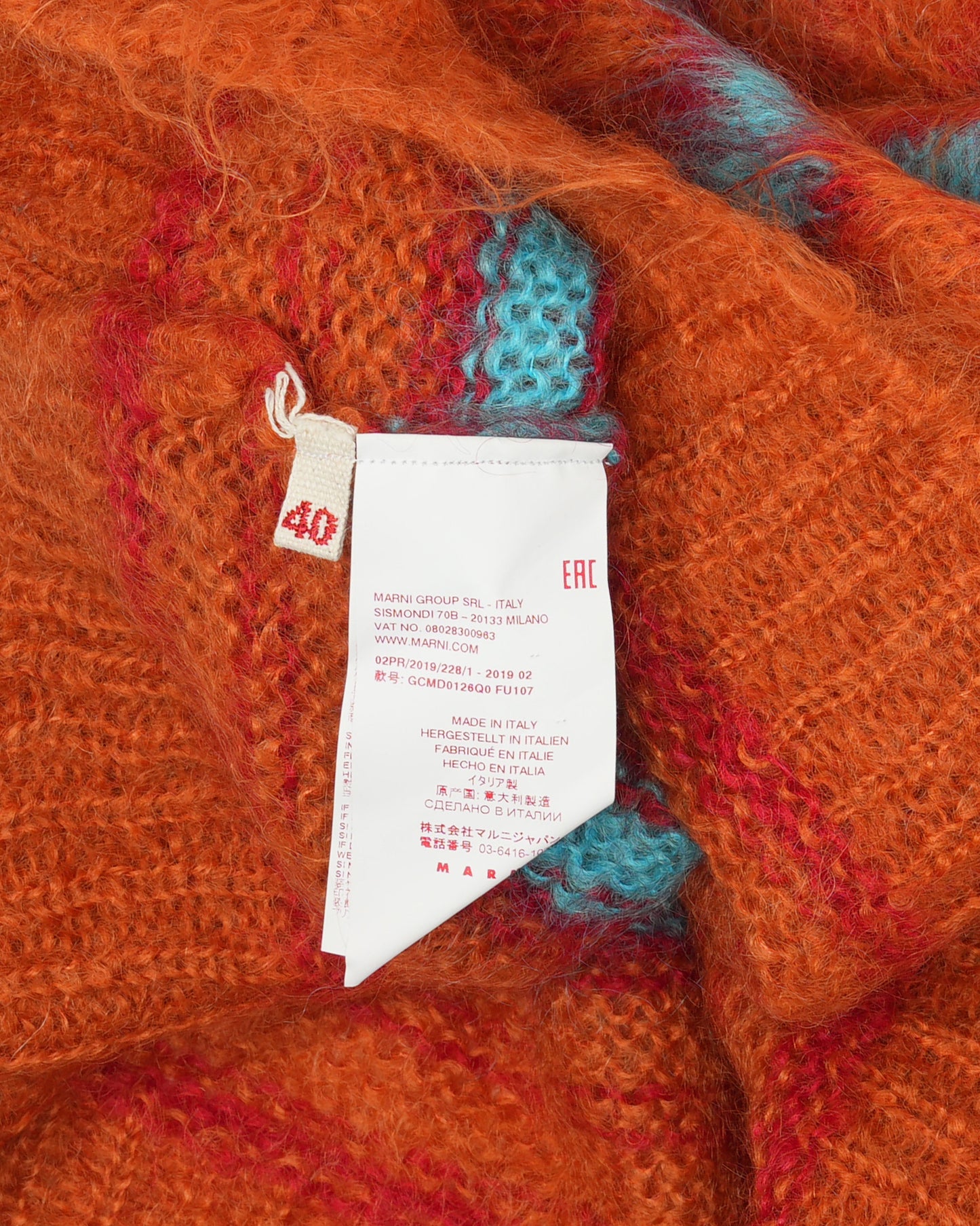 Striped Mohair Blend Sweater