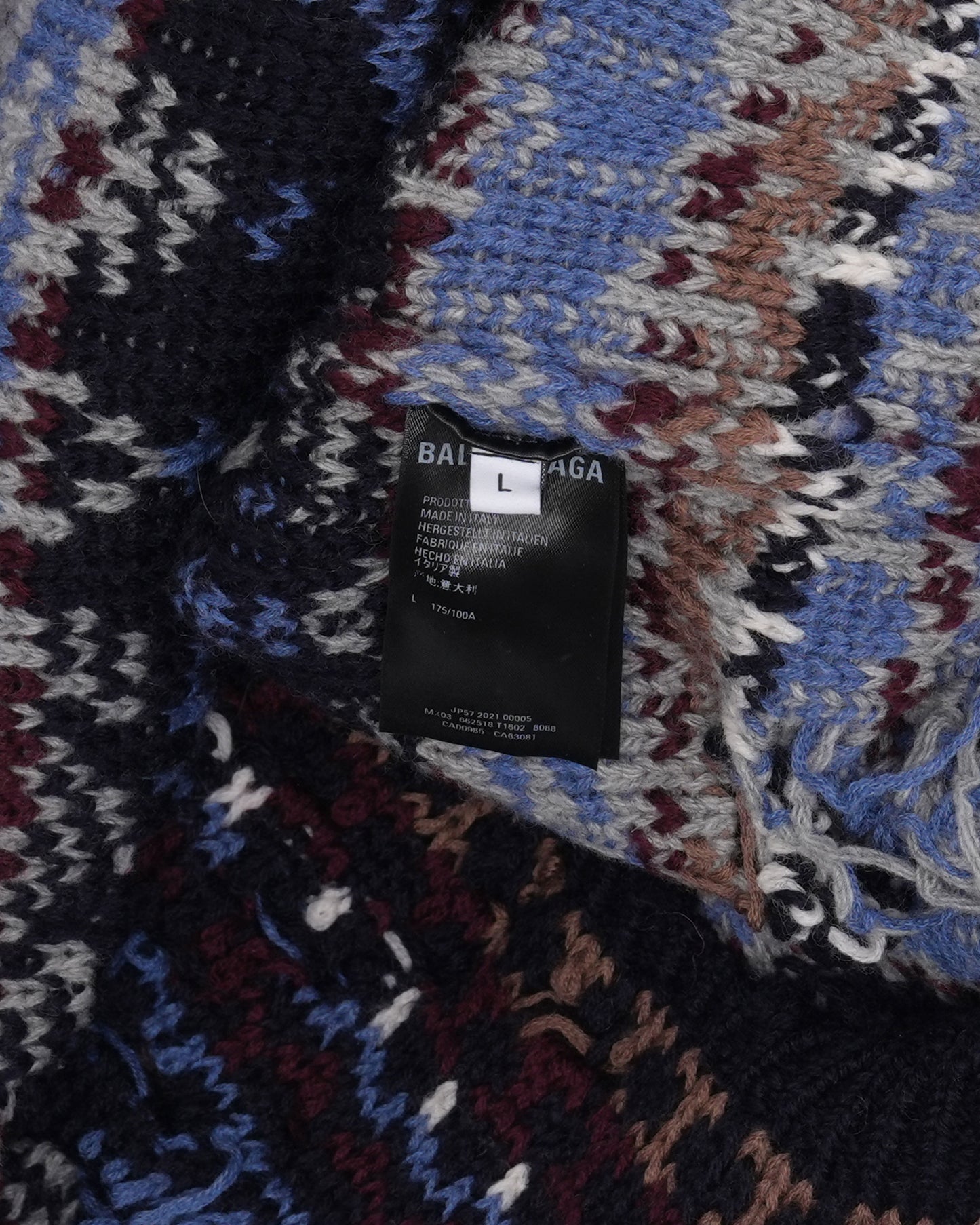 Destroyed Fair Isle Wool-Blend Sweater