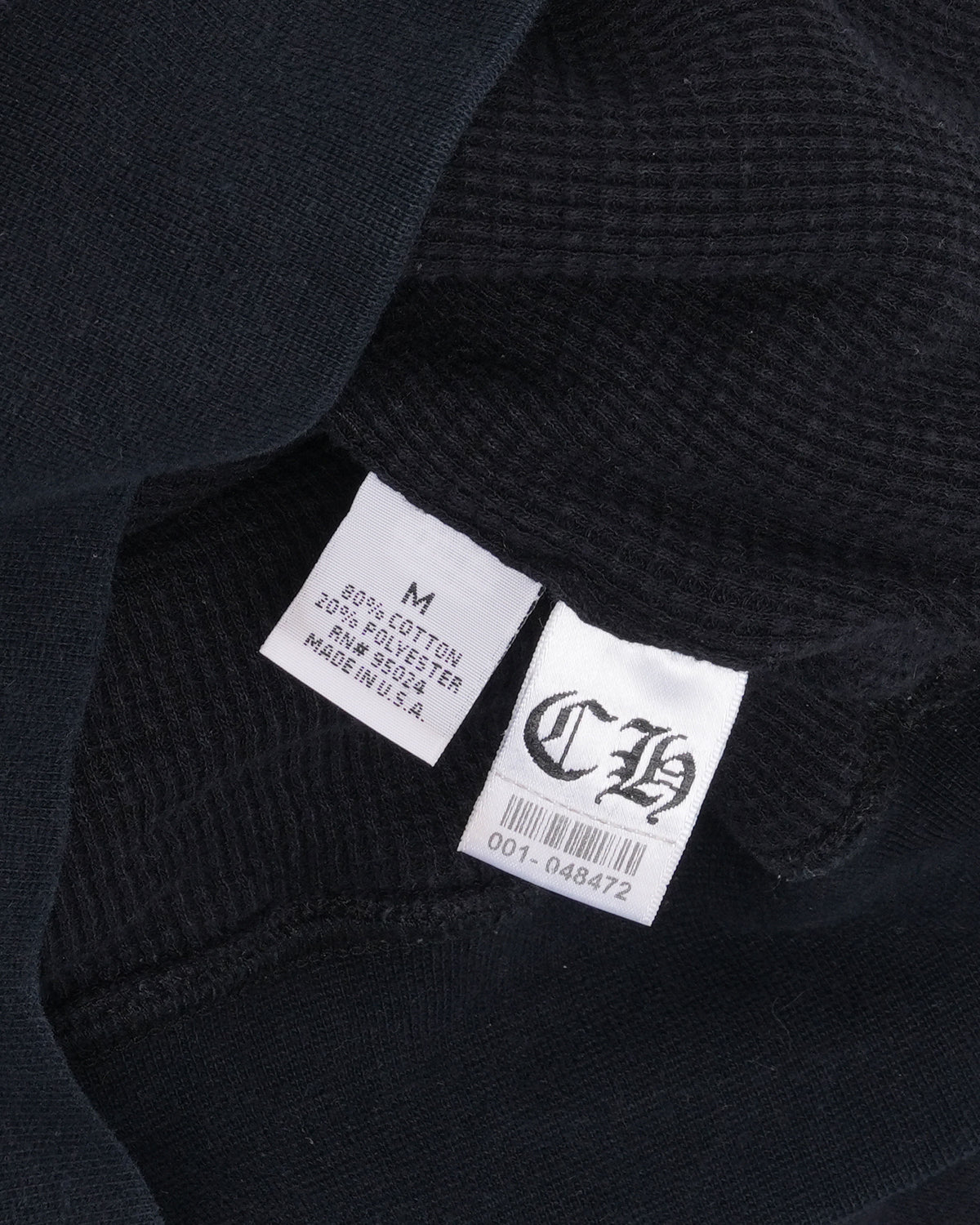 Vintage Tonal Plus Cross Thermal Lined Hoodie
