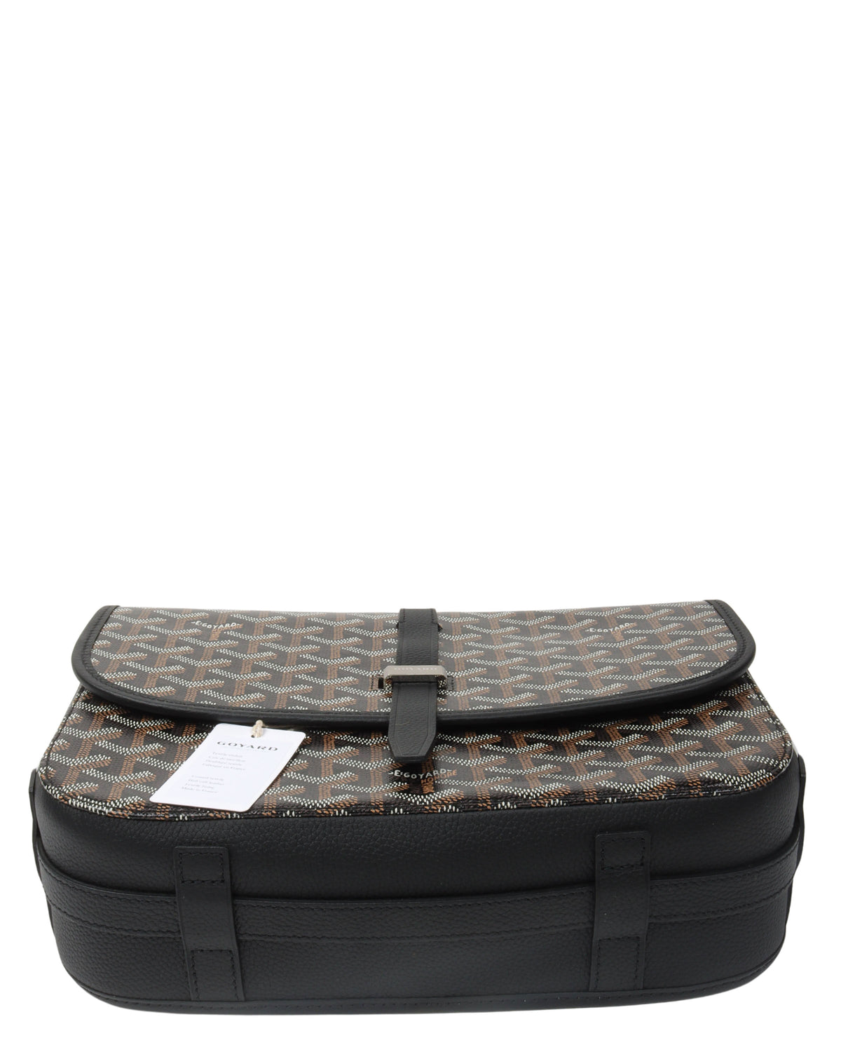 Navy Goyardine Belvedere II PM Messenger Bag