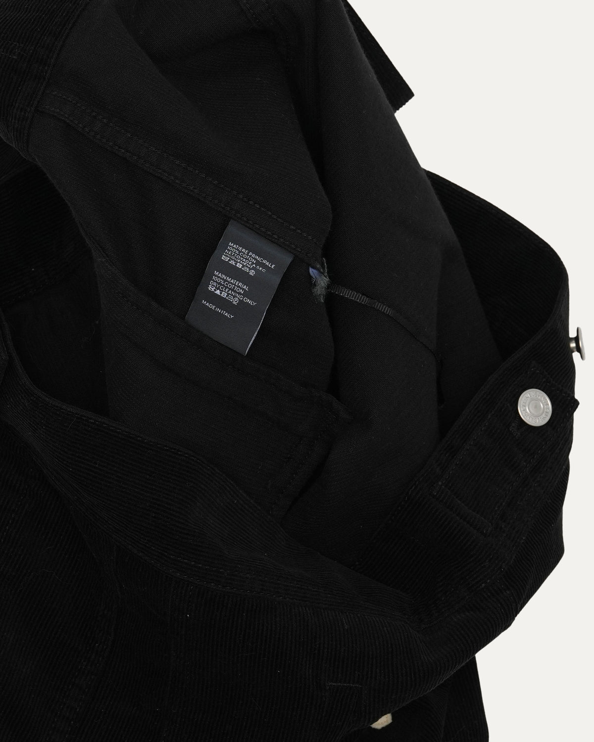 Applique Corduroy Trucker Jacket