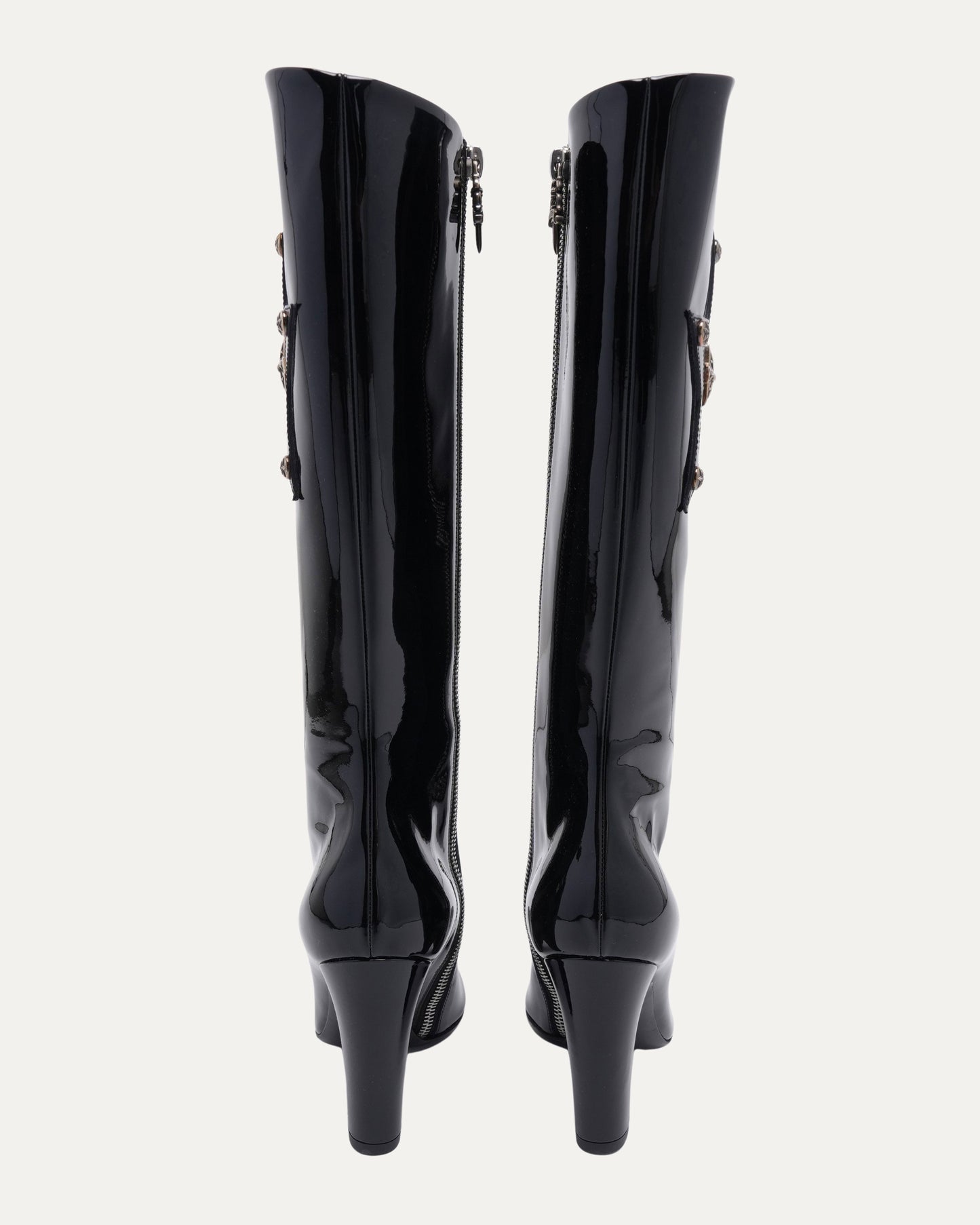 Patent Leather Star Embellished Sugar Jones Boots