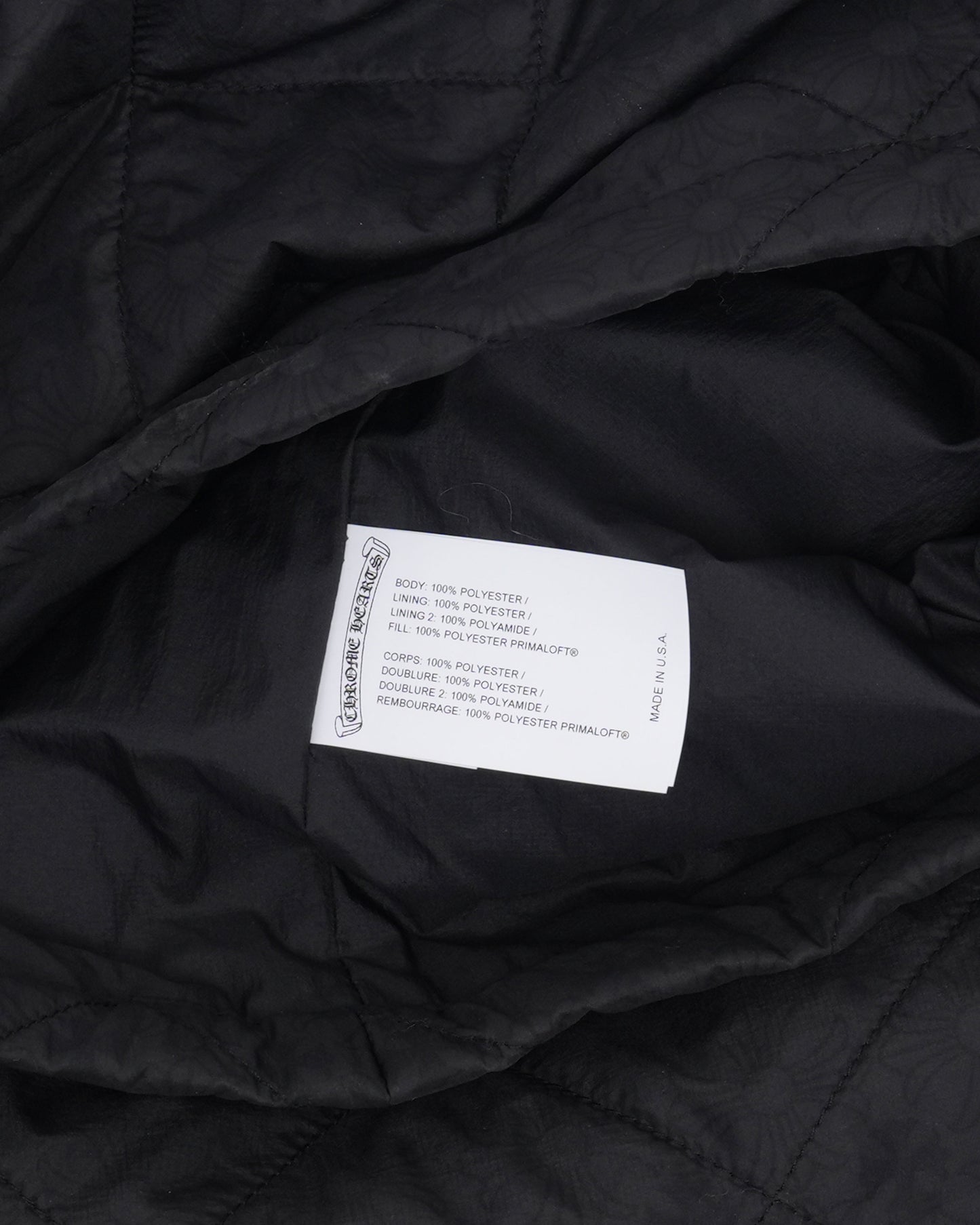 CH Embroidered Monogram Quilted Shirt Jacket