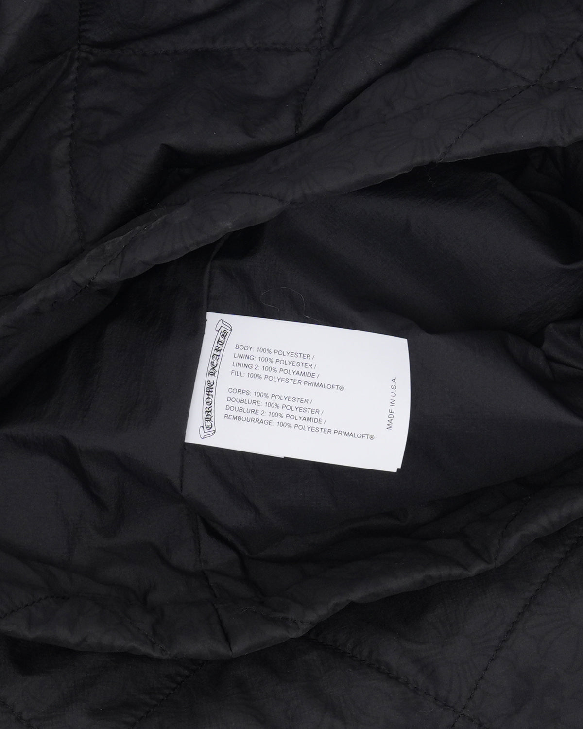 CH Embroidered Monogram Quilted Shirt Jacket