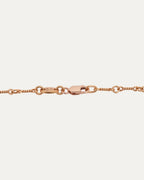 Gold Emerald Small Filigree Pendant on Twist Chain