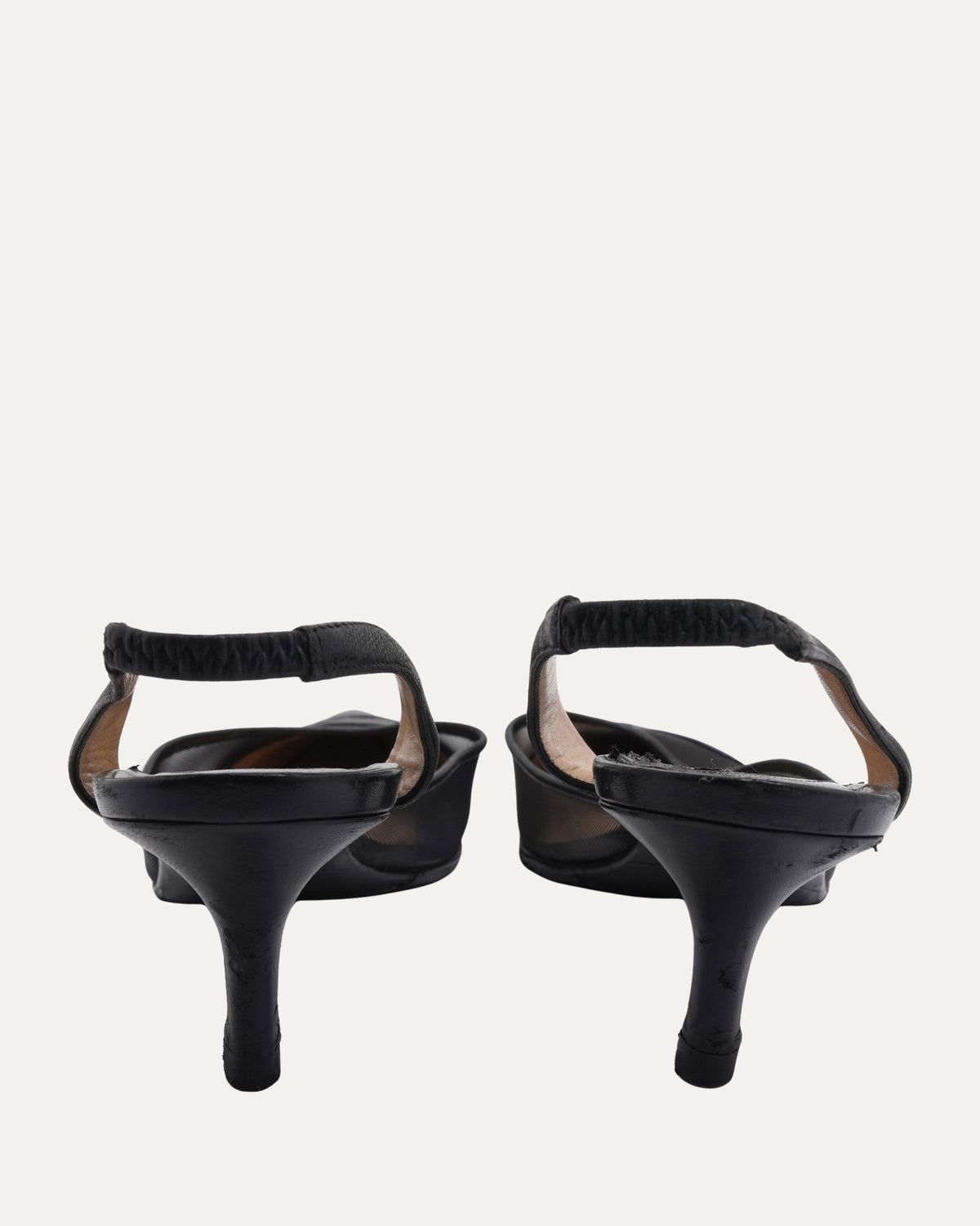 Mesh Logo Heels