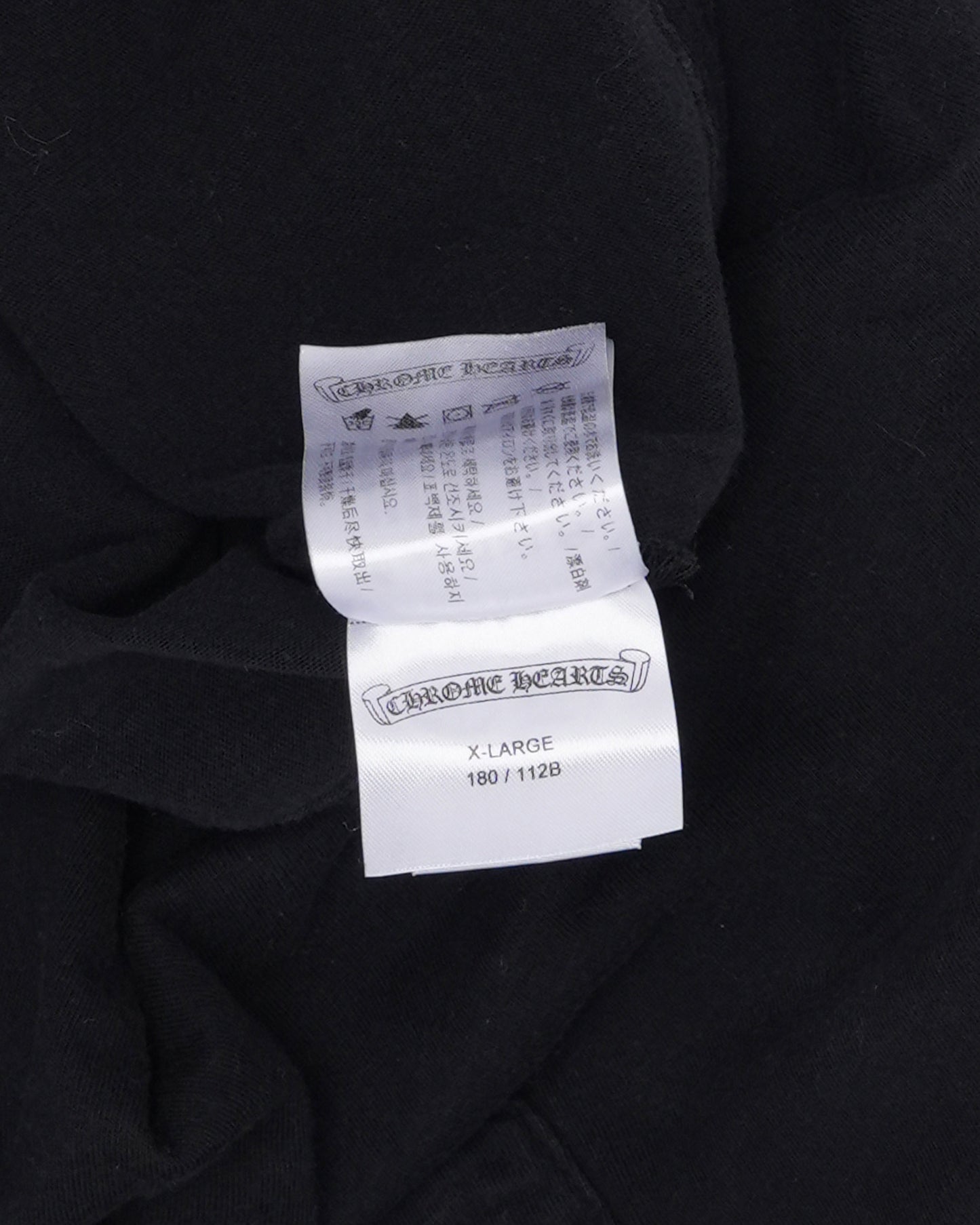 Neck Logo Cross Long Sleeve Pocket T-Shirt