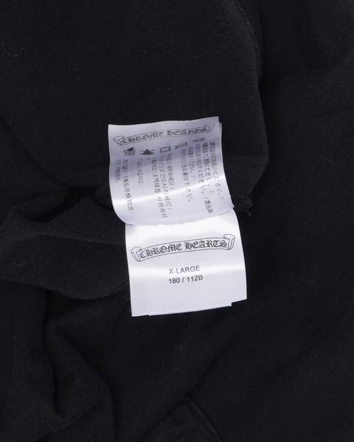 Neck Logo Cross Long Sleeve Pocket T-Shirt
