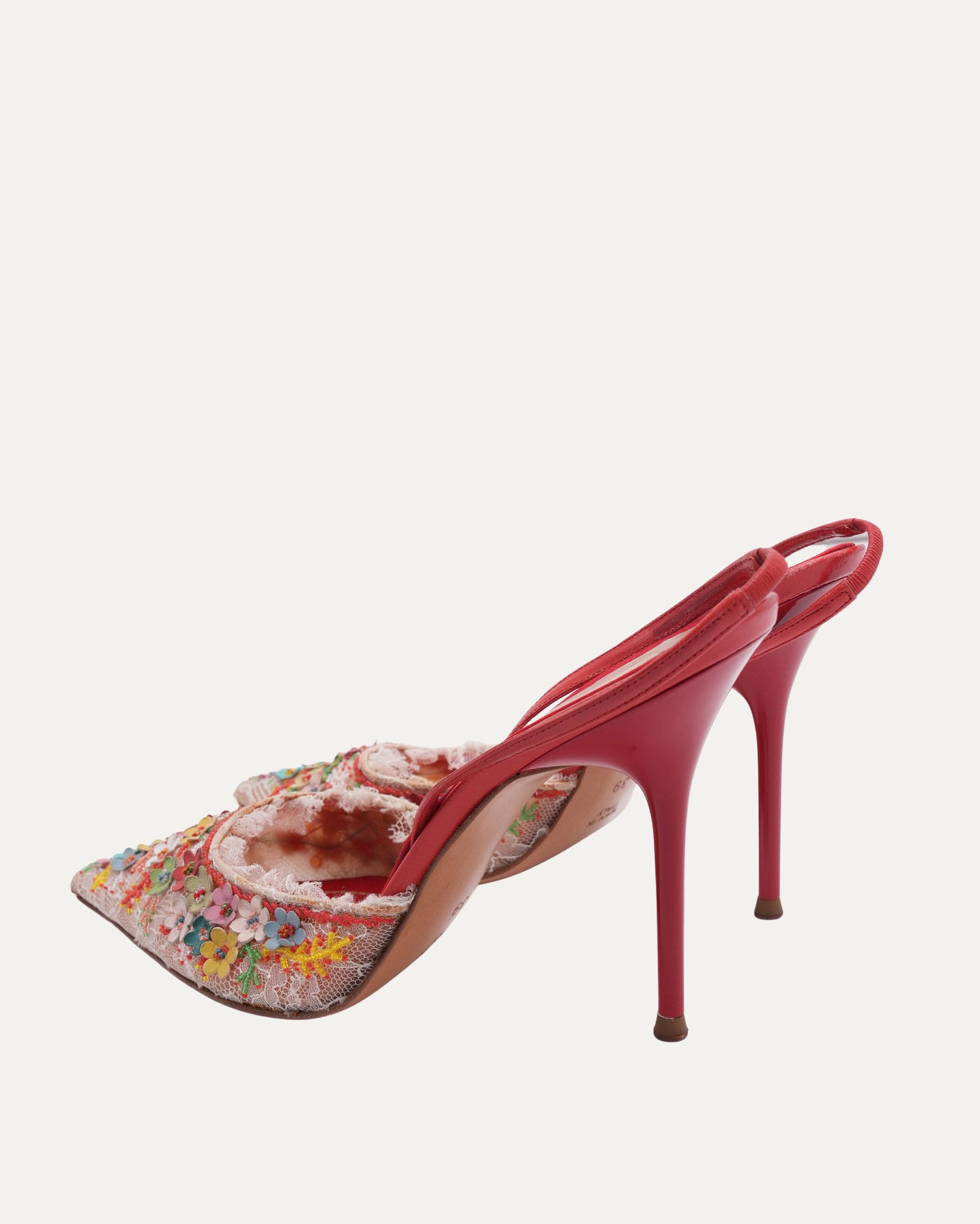 Vintage Floral Heels
