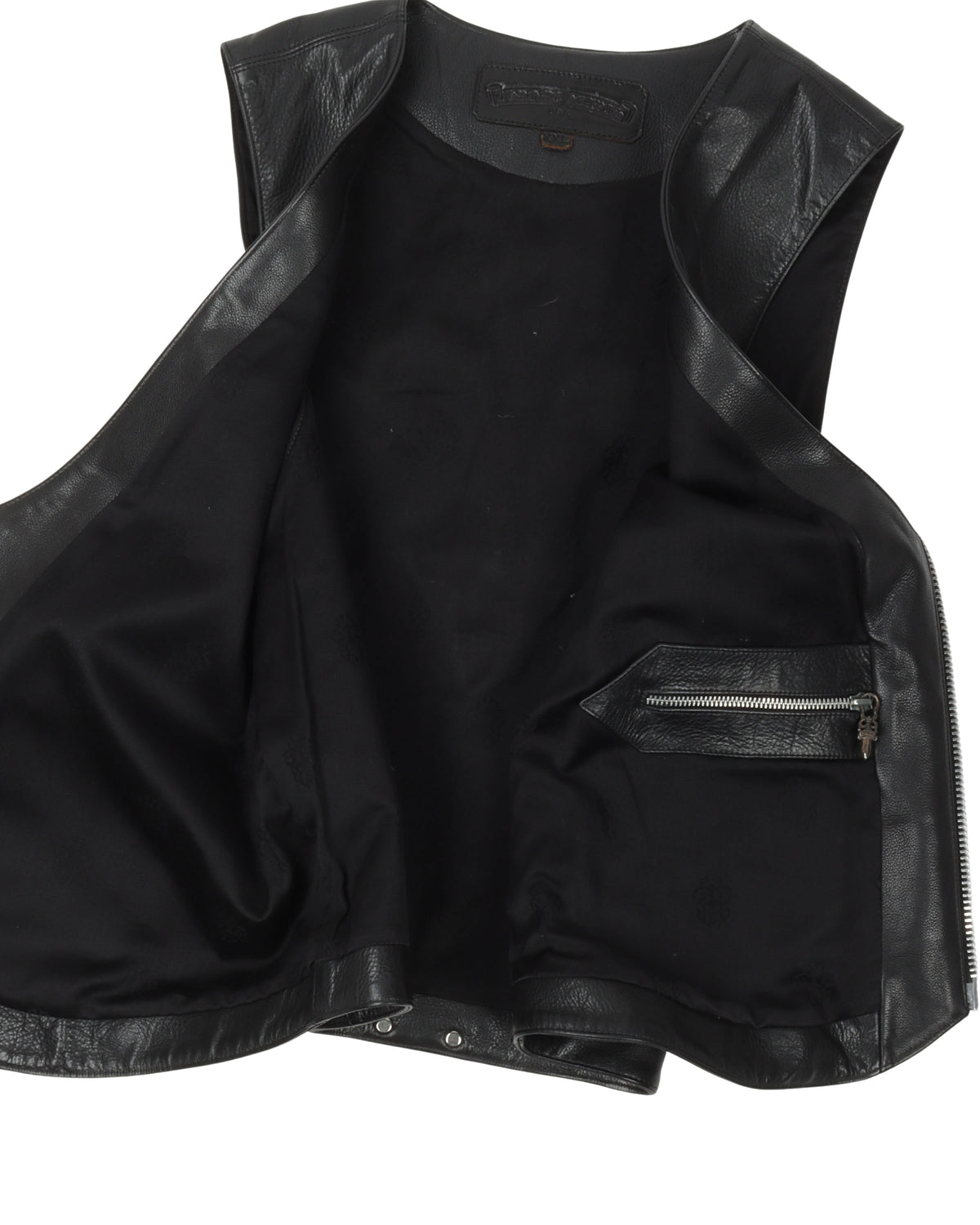 Leather Vest with Hardware