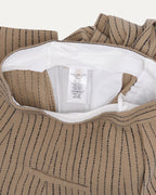 Linen Blend Striped Trousers