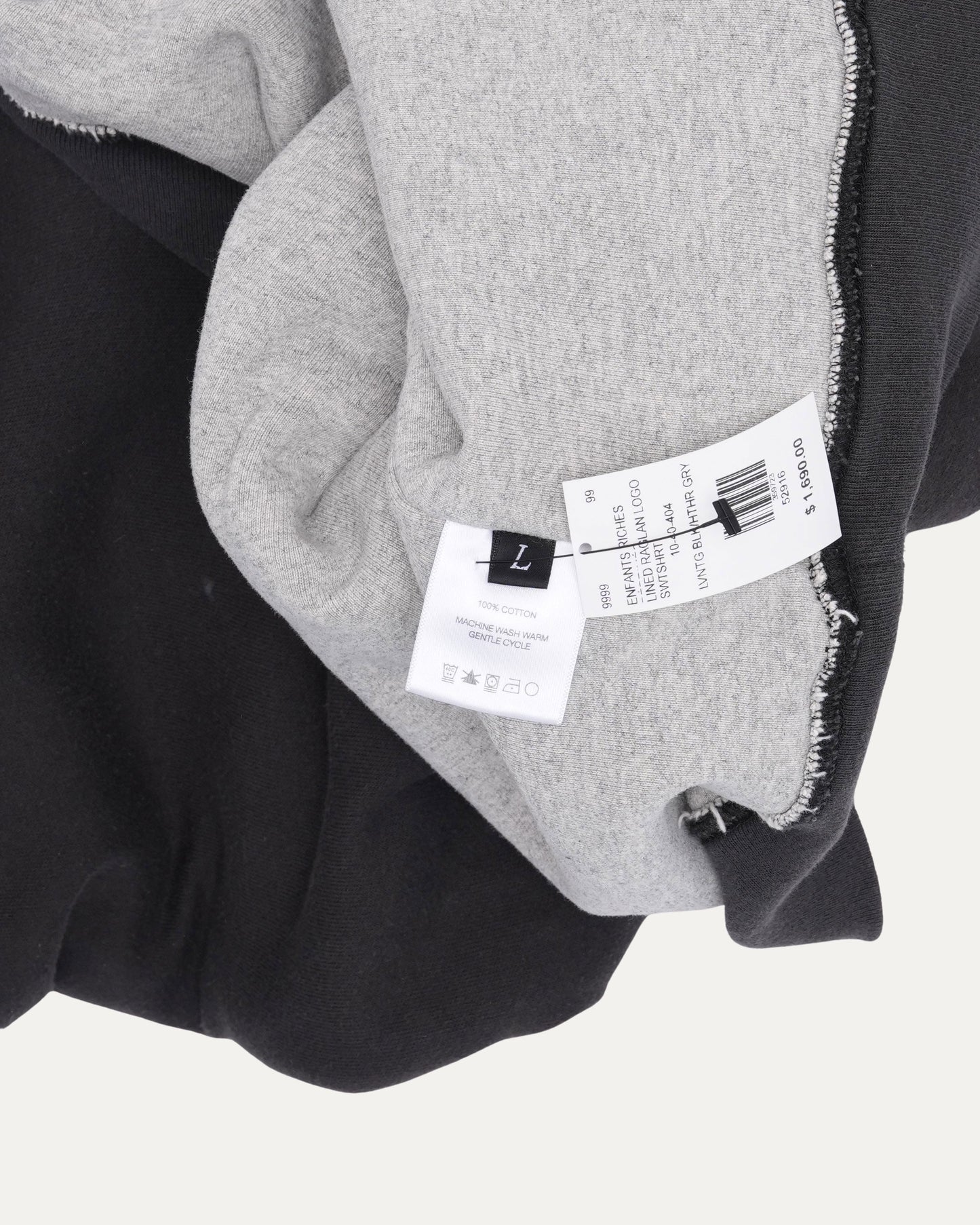 Lined Logo Raglan Sweatshirt