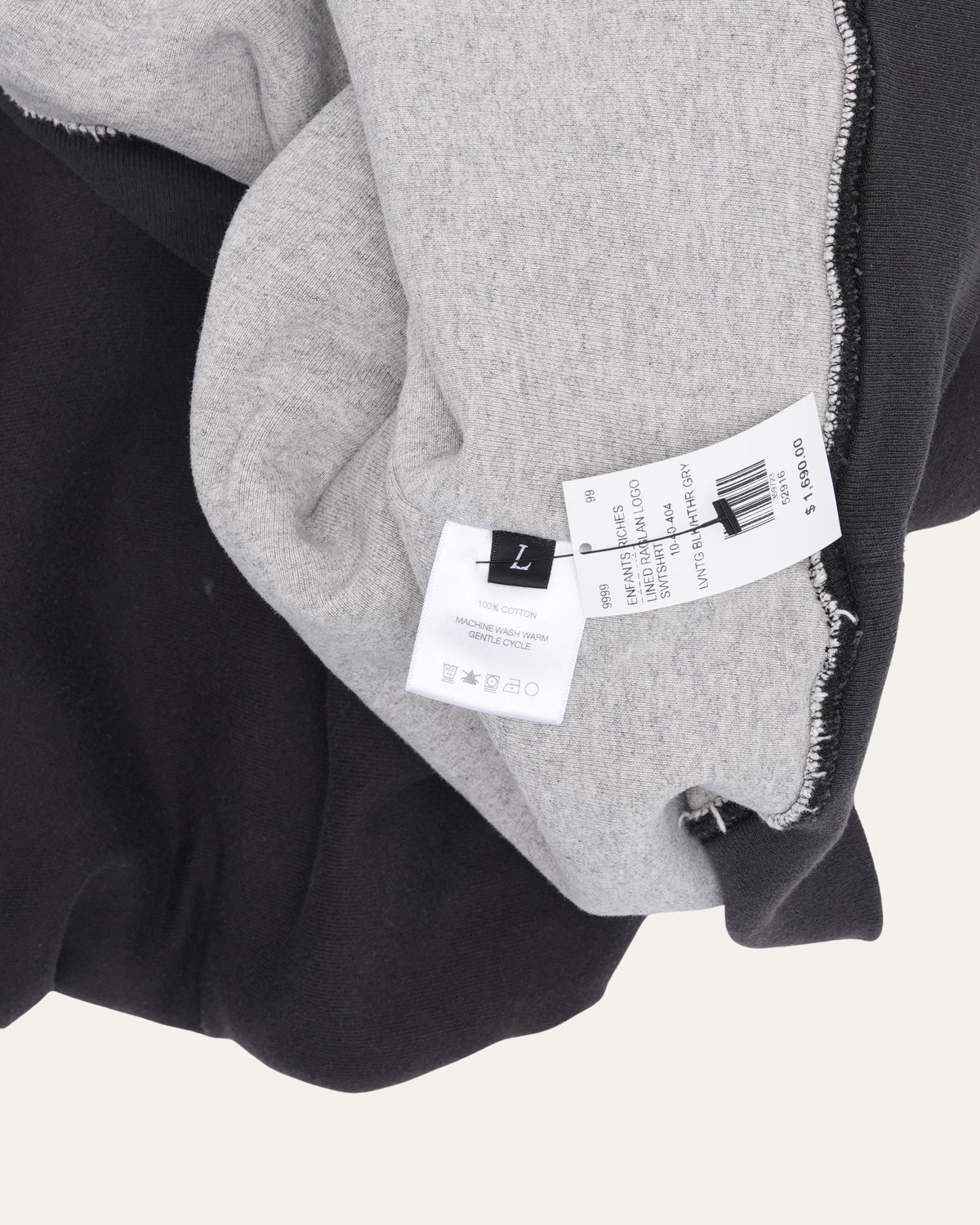 Lined Logo Raglan Sweatshirt