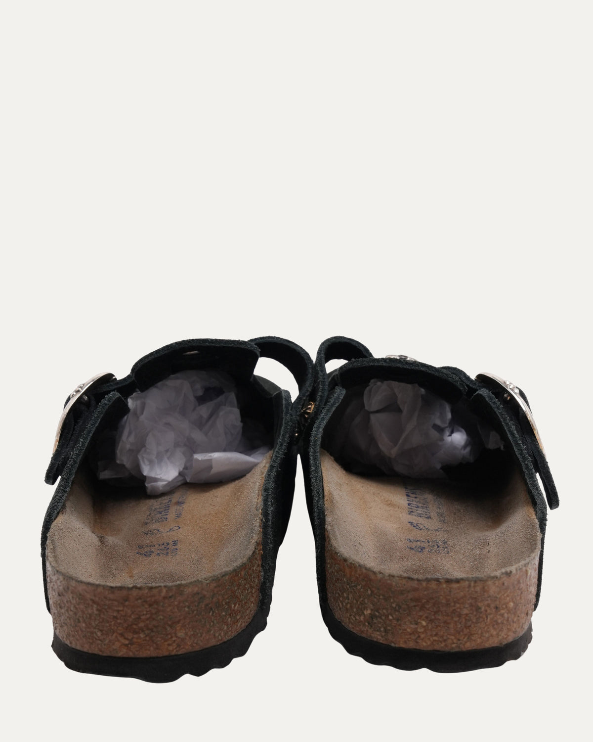 Dagger Embellished Birkenstock Boston Suede Mule