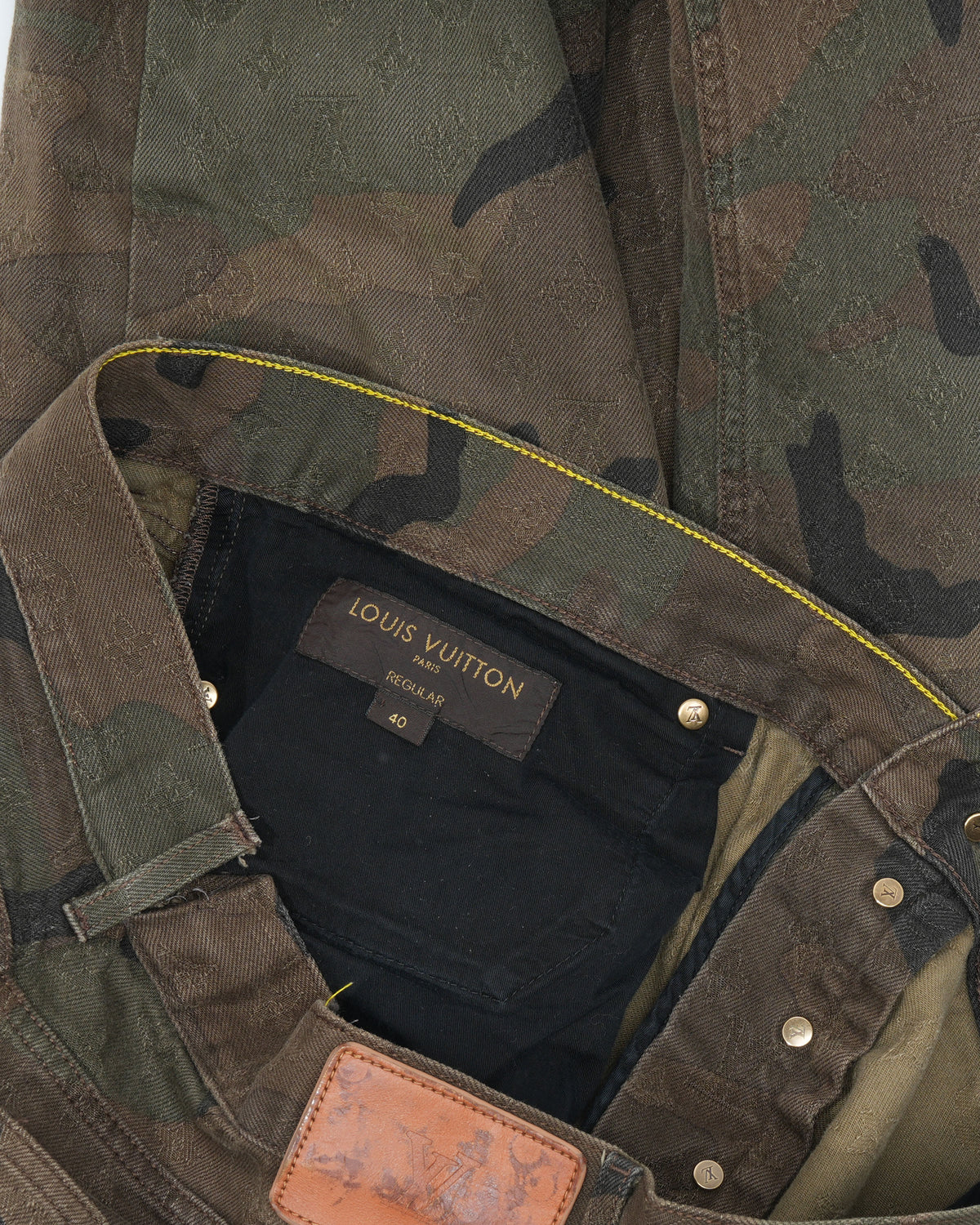 Supreme Jacquard Camouflage Monogram Jeans