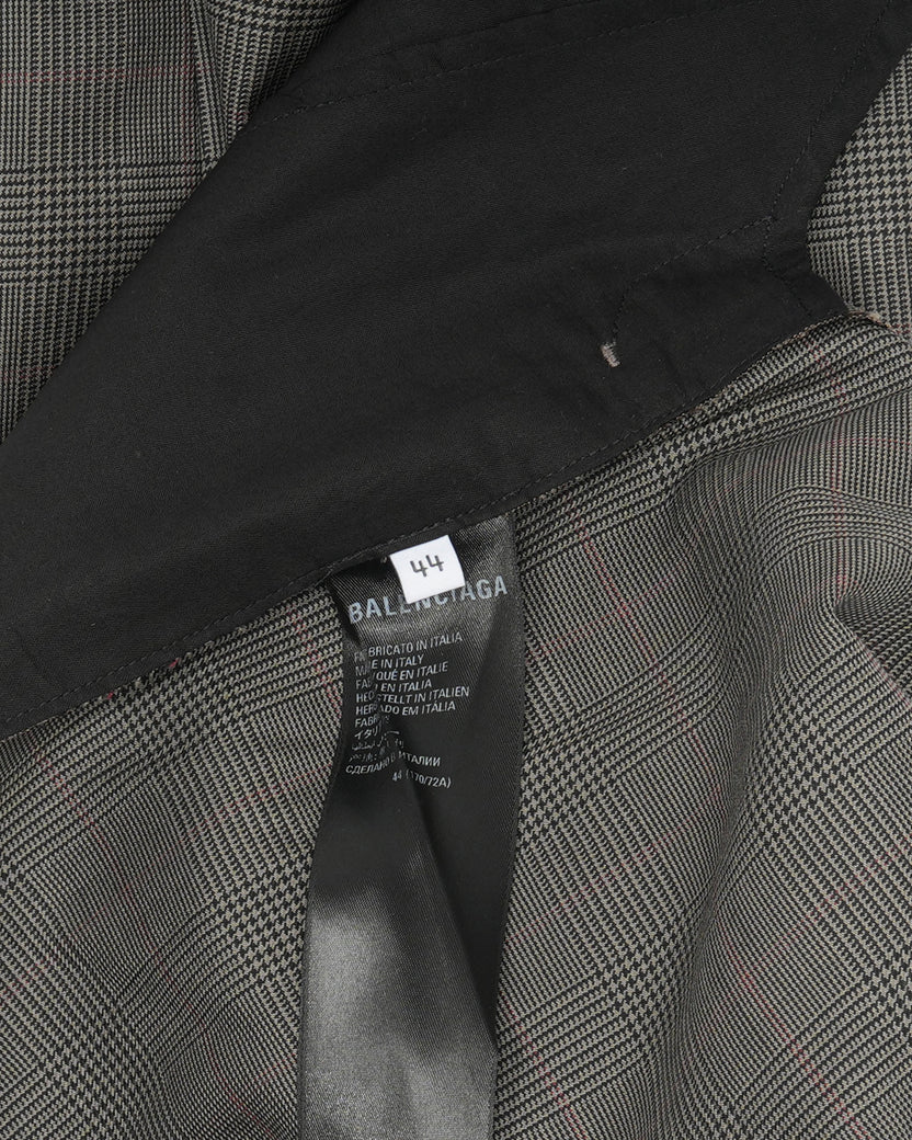 Sport Logo Plaid Trousers