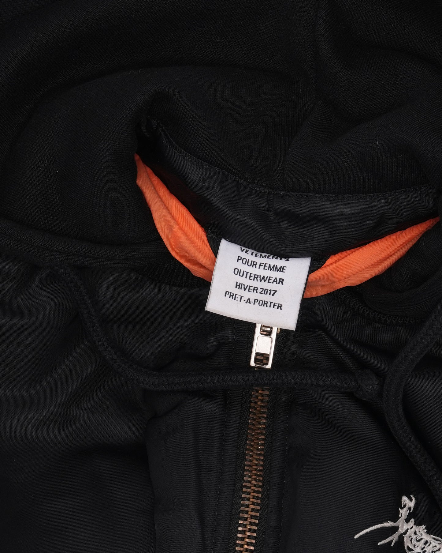 FW17 Total Fucking Darkness Cropped Bomber Jacket