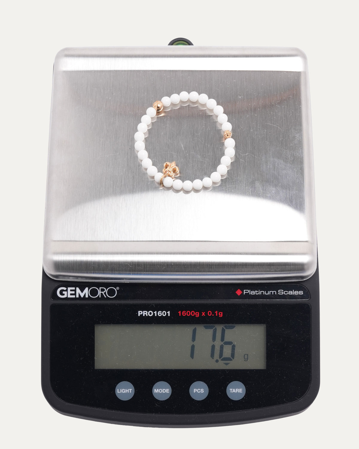 22k Gold Fleur Bead Bracelet
