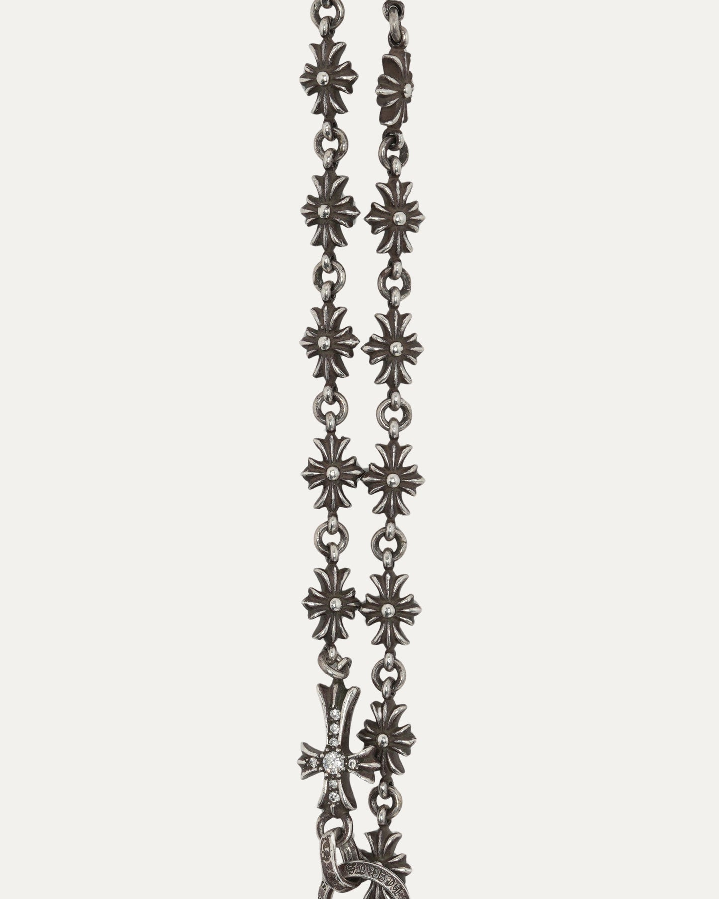 Diamond Tiny E Choke Chain Necklace