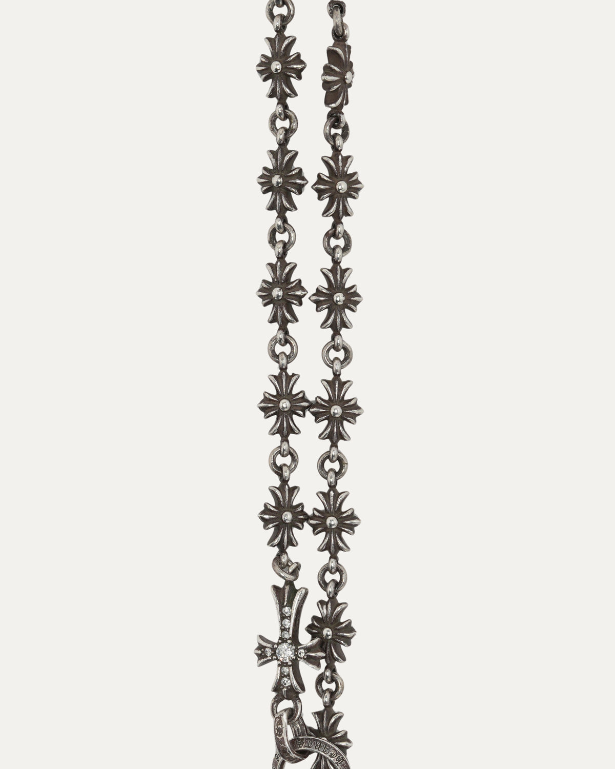 Diamond Tiny E Choke Chain Necklace