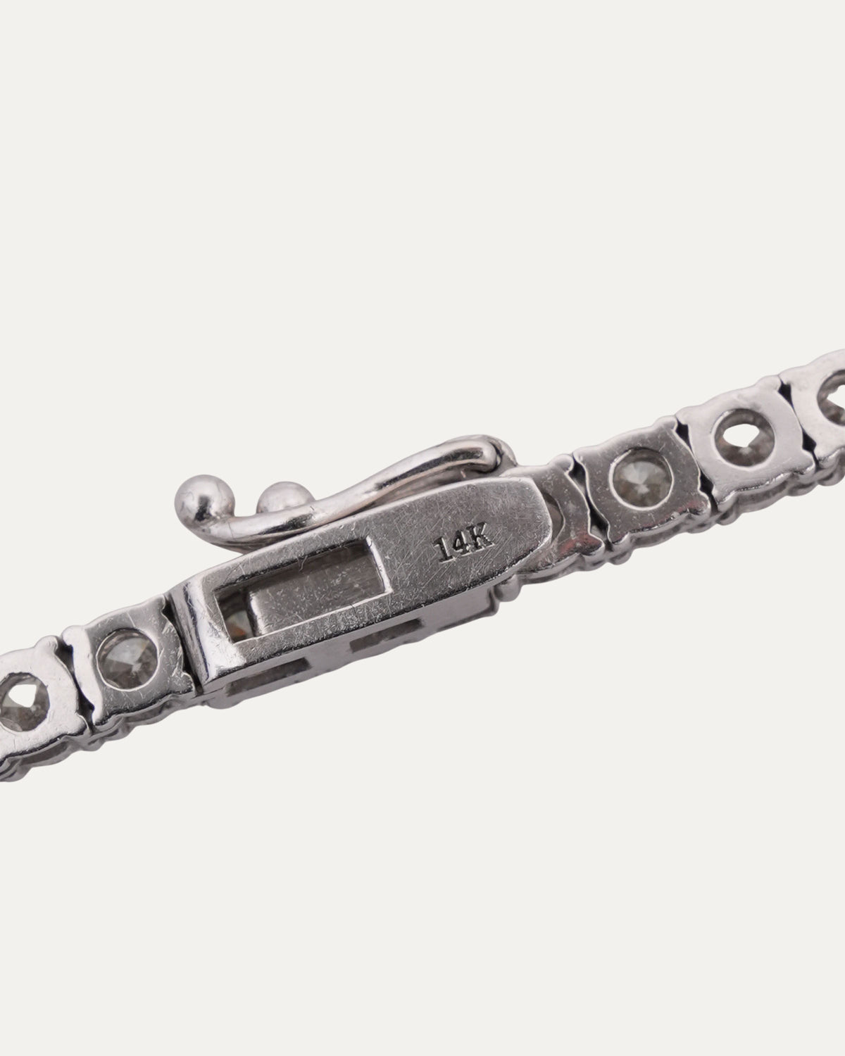 Invisible Setting Natural Diamond Tennis Chain Necklace