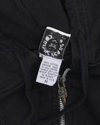 Vintage Cross Patch Zip Up Hoodie