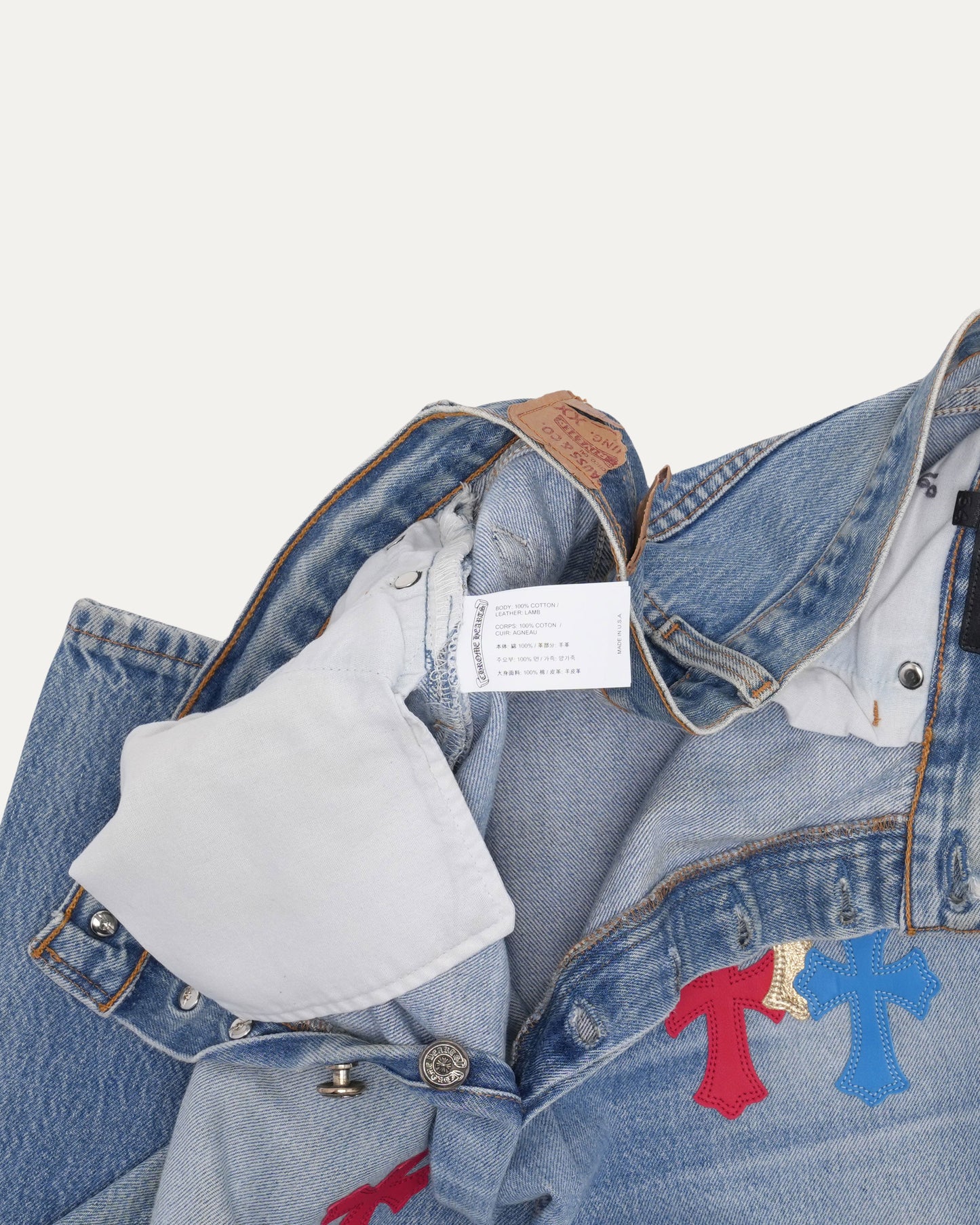 Levi's 501 Cross Patch Jeans