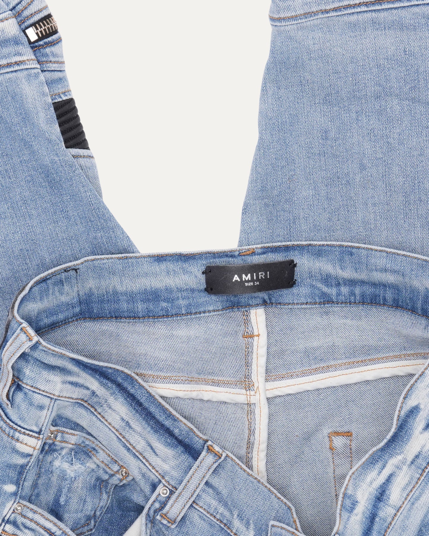 Leather Detail MX2 Jeans