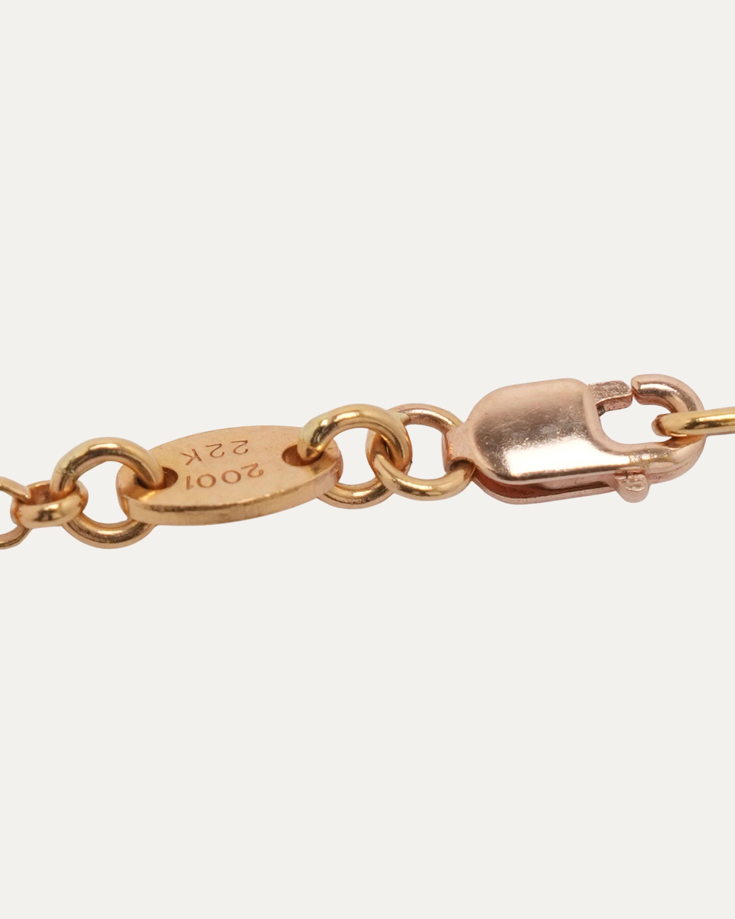 Gold Dagger on Roll Chain