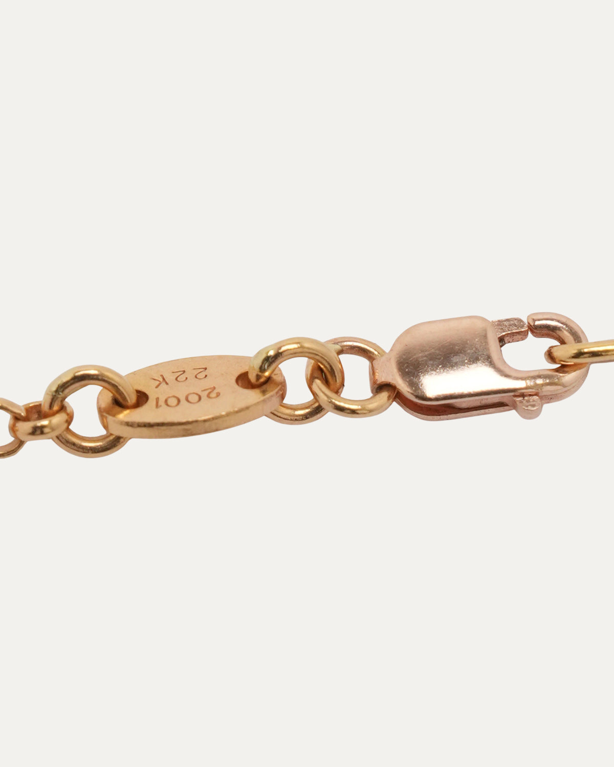 Gold Dagger on Roll Chain