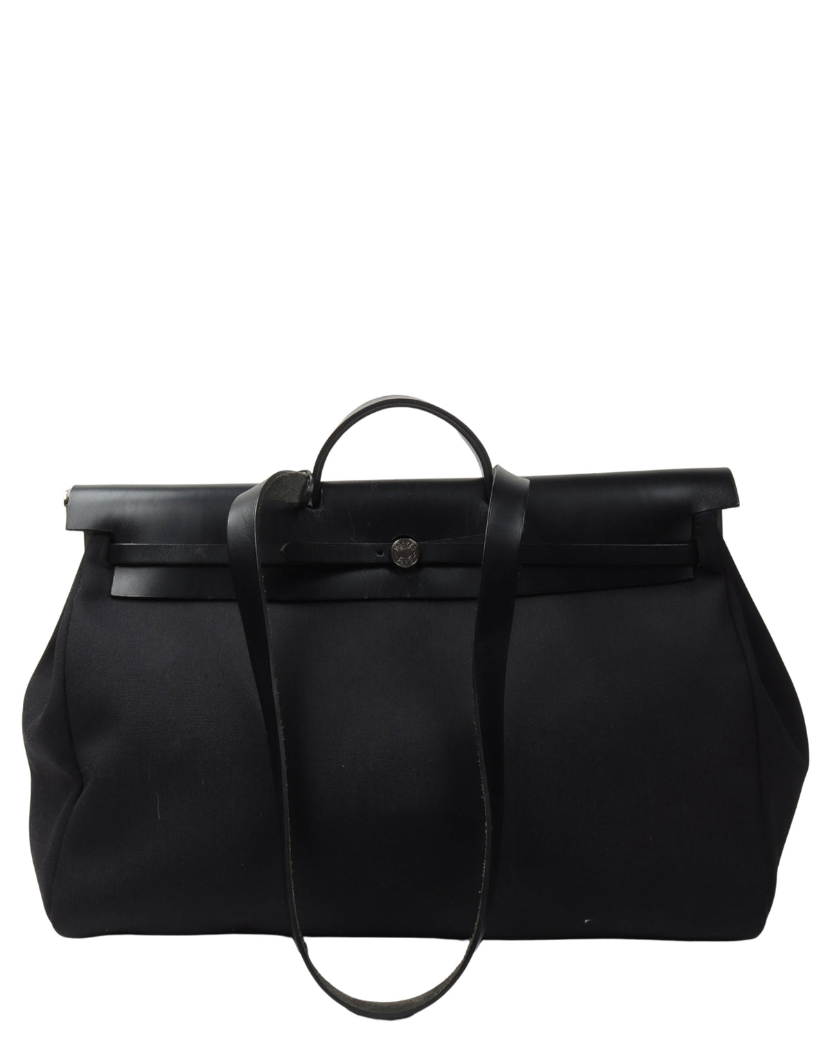 Black Vache Hunter and Toile Herbag Zip Cabine 50 Palladium Hardware